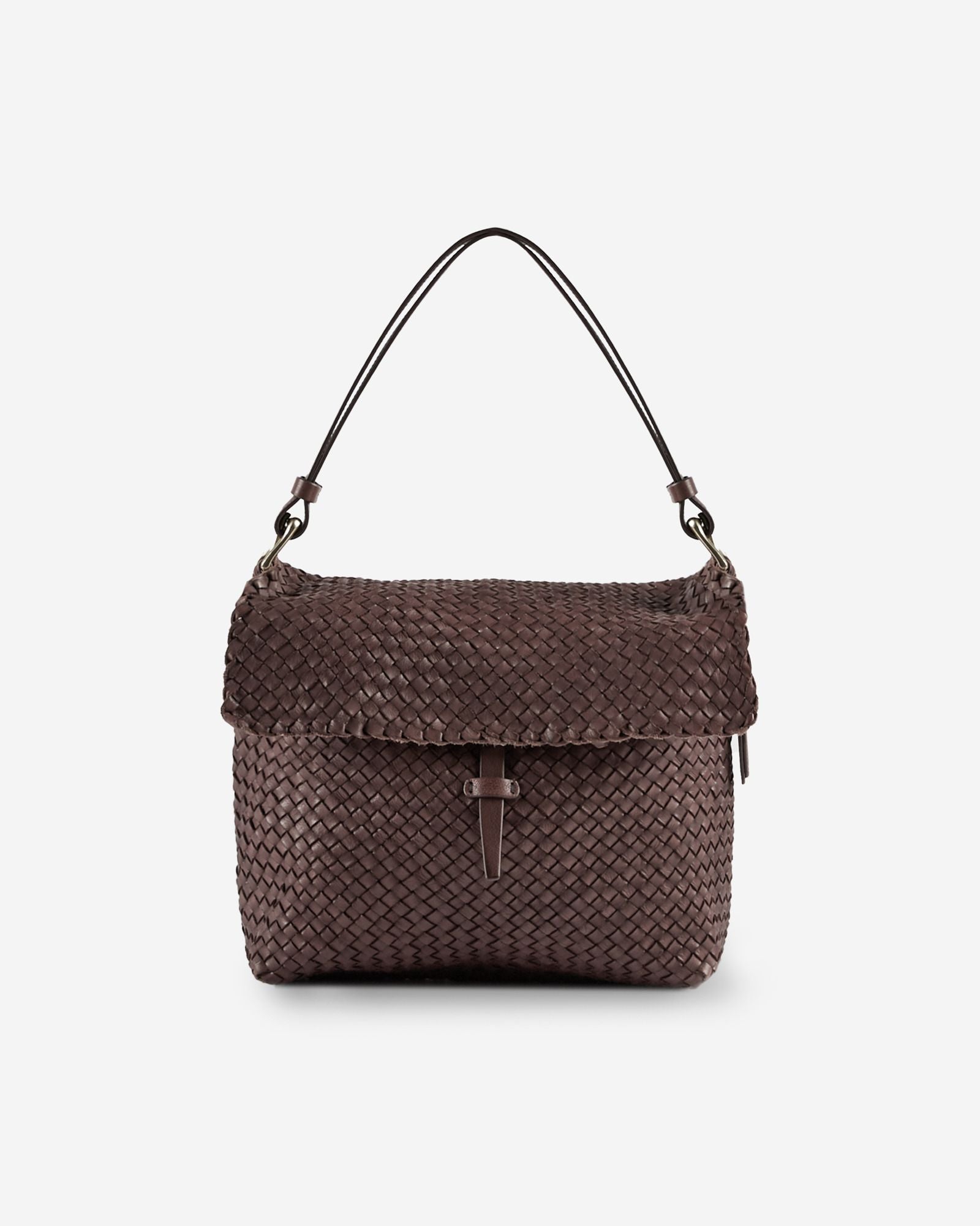 Massimo Palomba - Calfskin shoulder bag - pruce