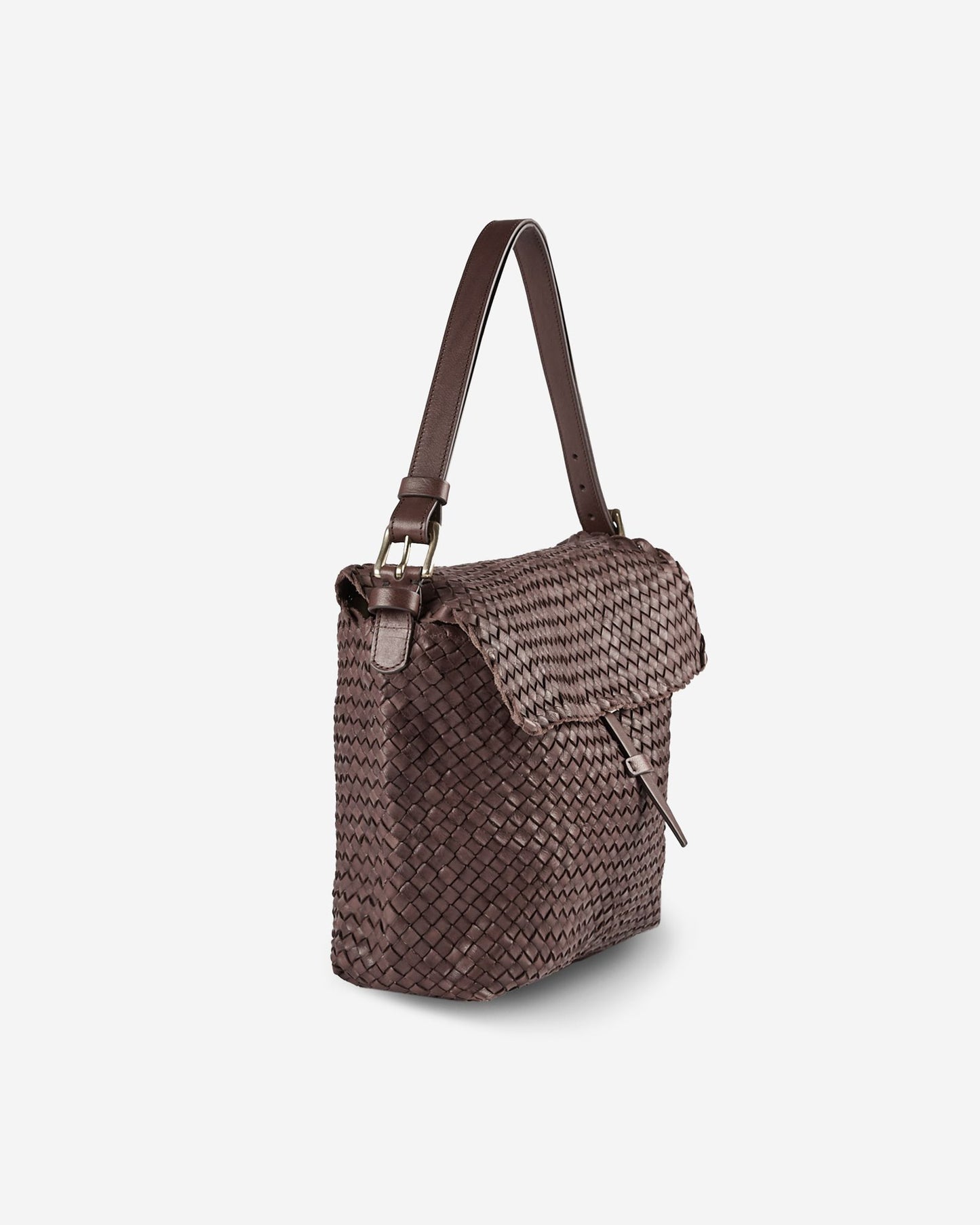 Massimo Palomba - Calfskin shoulder bag - pruce