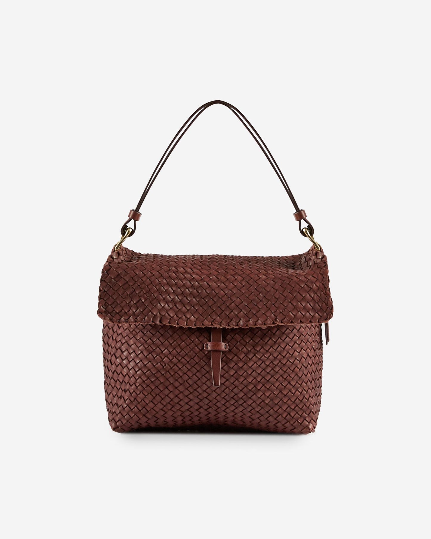 Massimo Palomba - Calfskin shoulder bag - brown