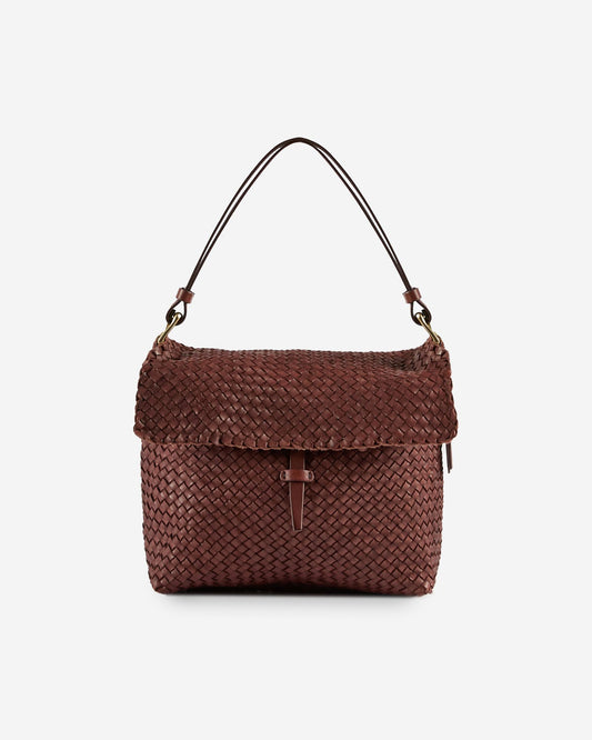 Massimo Palomba - Calfskin shoulder bag - brown