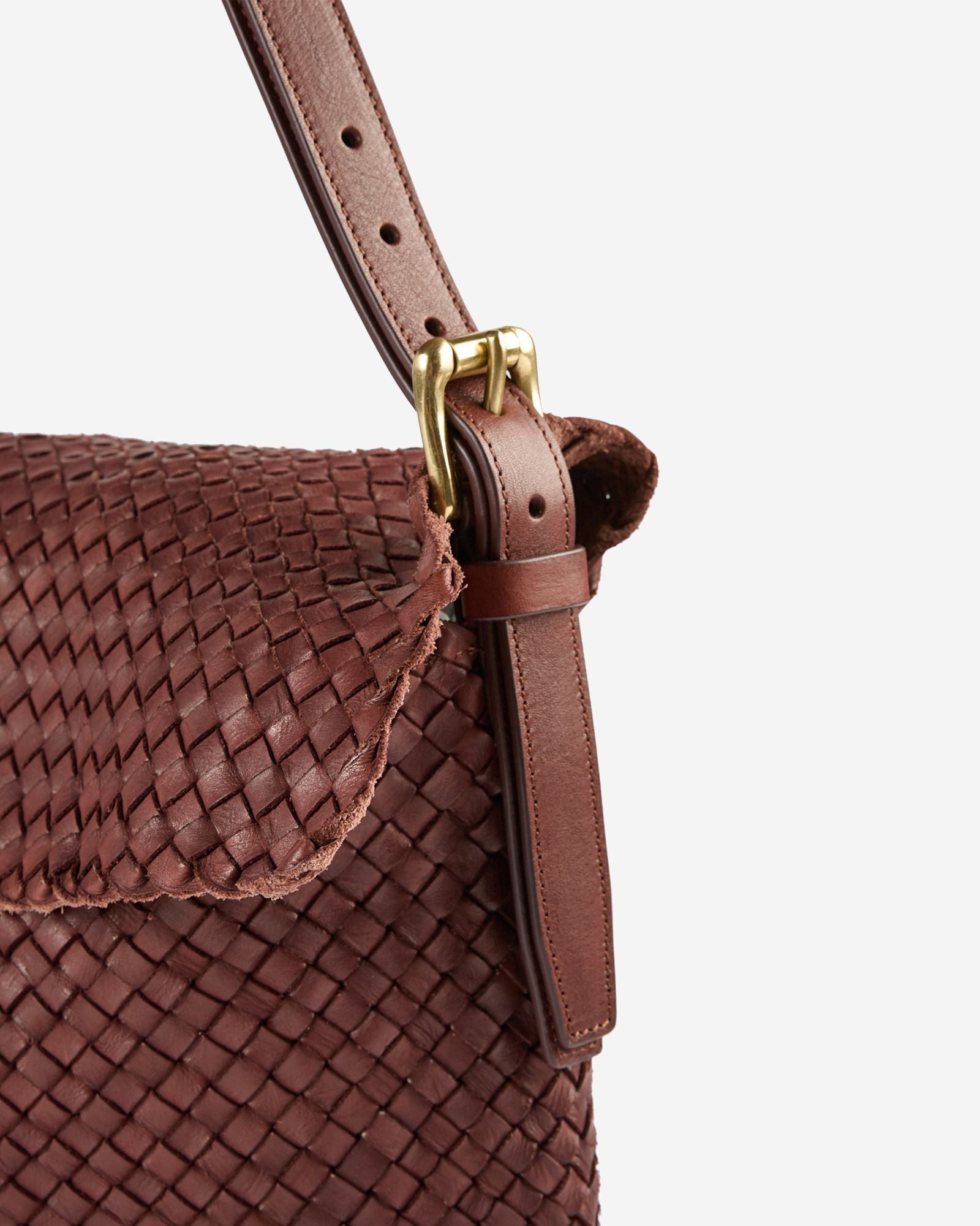 Massimo Palomba - Calfskin shoulder bag - brown