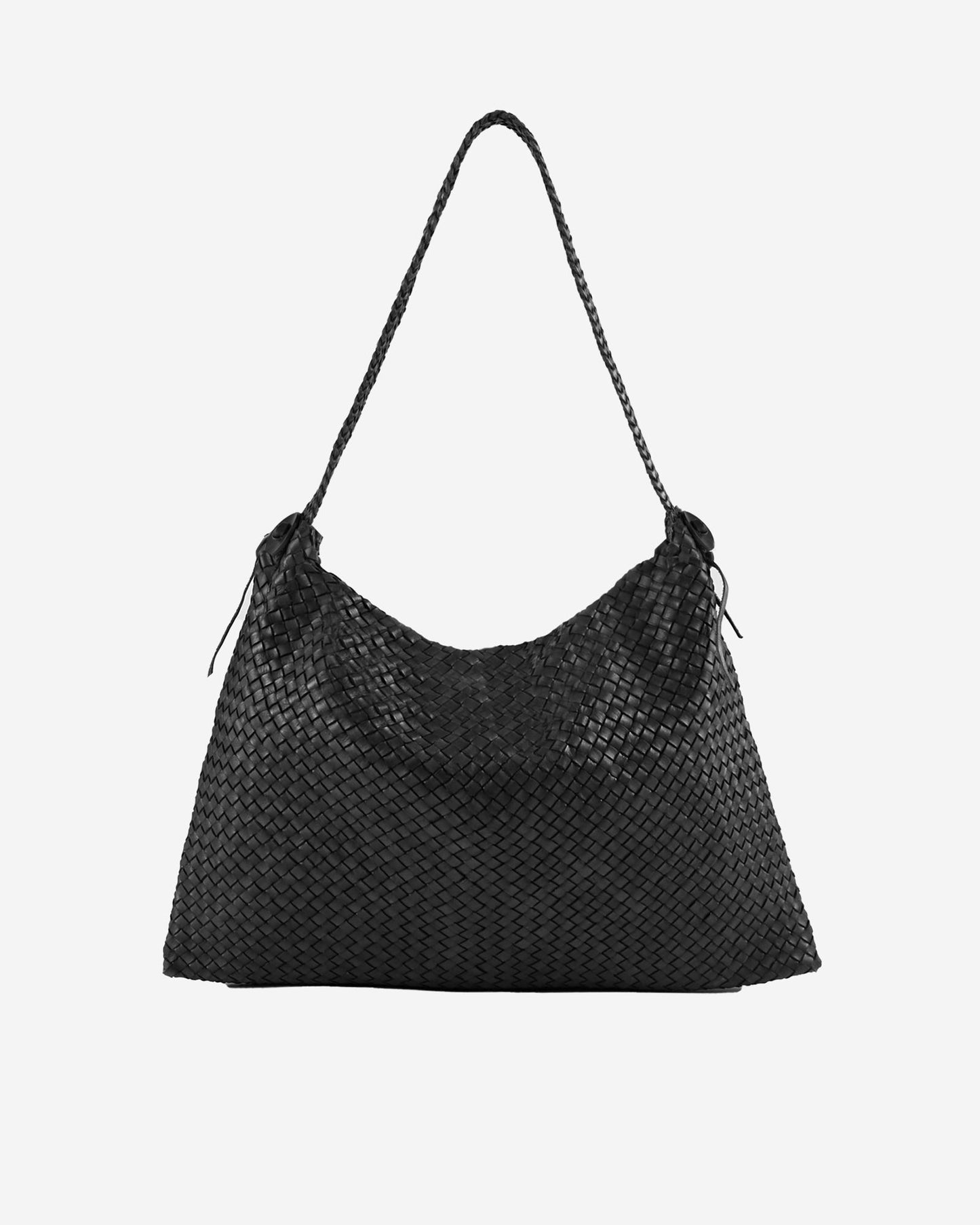 Massimo Palomba - Maxi calfskin shoulder bag - black