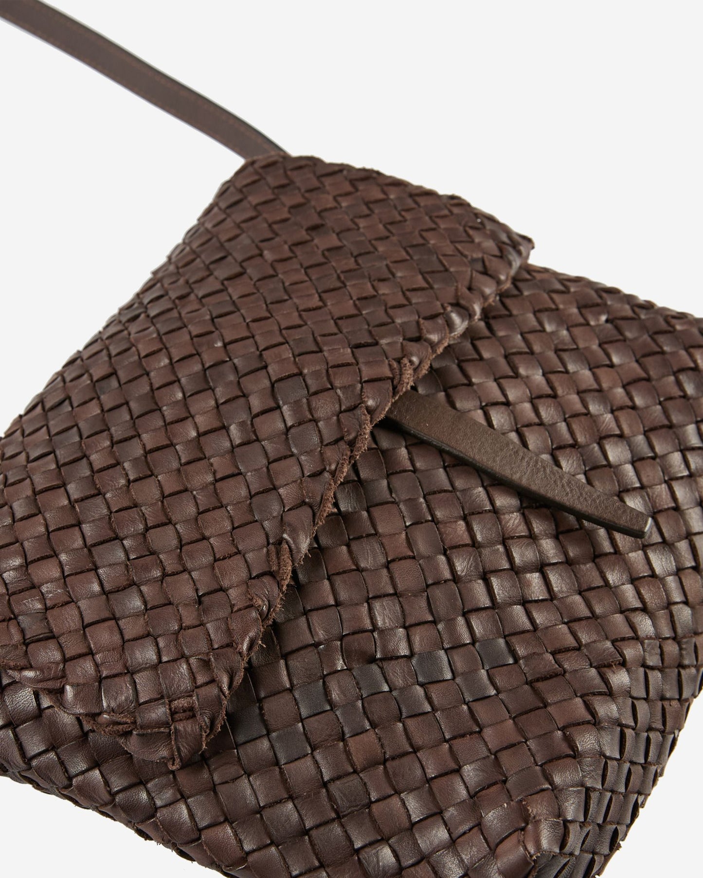 Massimo Palomba - Calfskin crossbody bag - dark brown