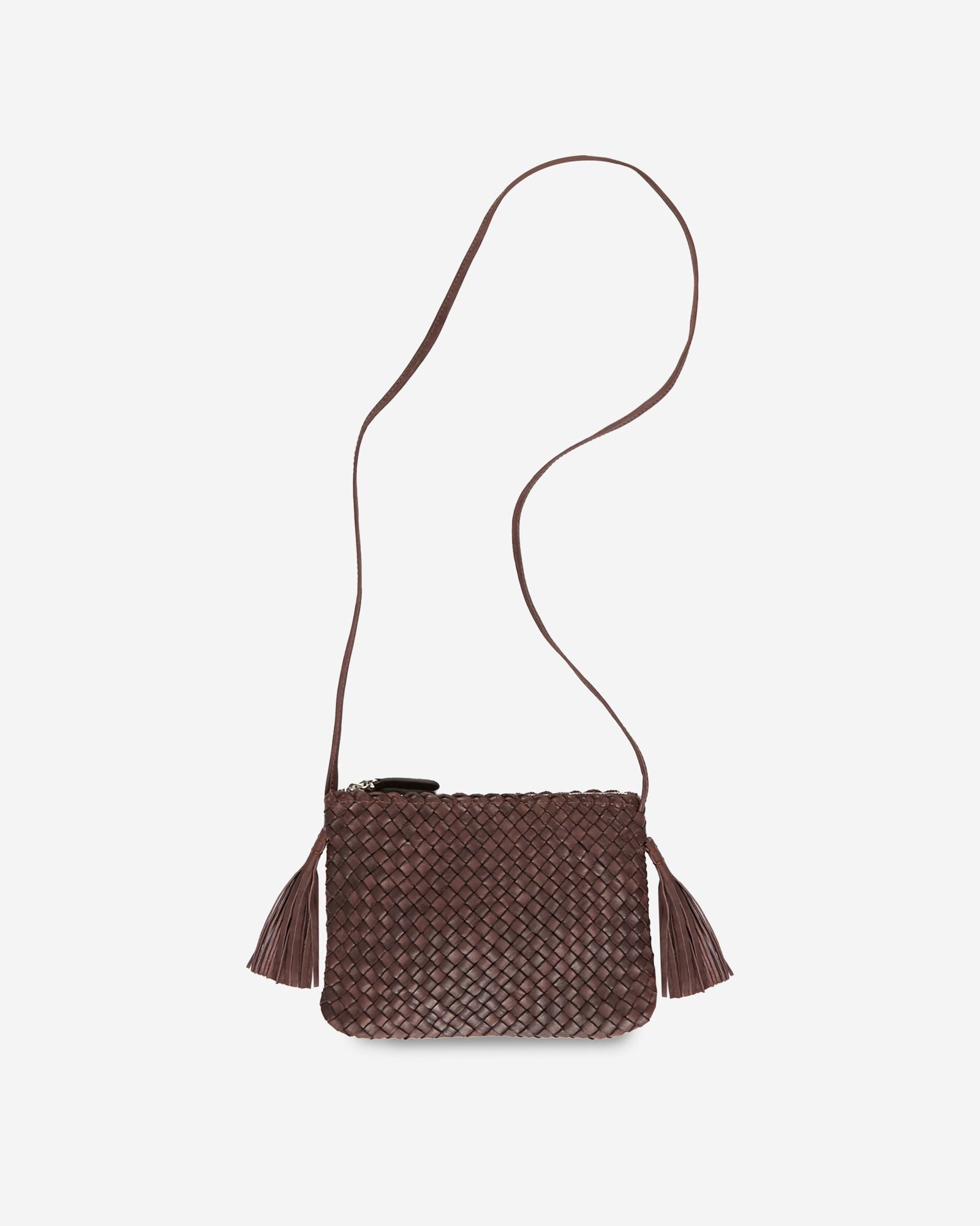 Massimo Palomba - Calfskin crossbody bag - pruce