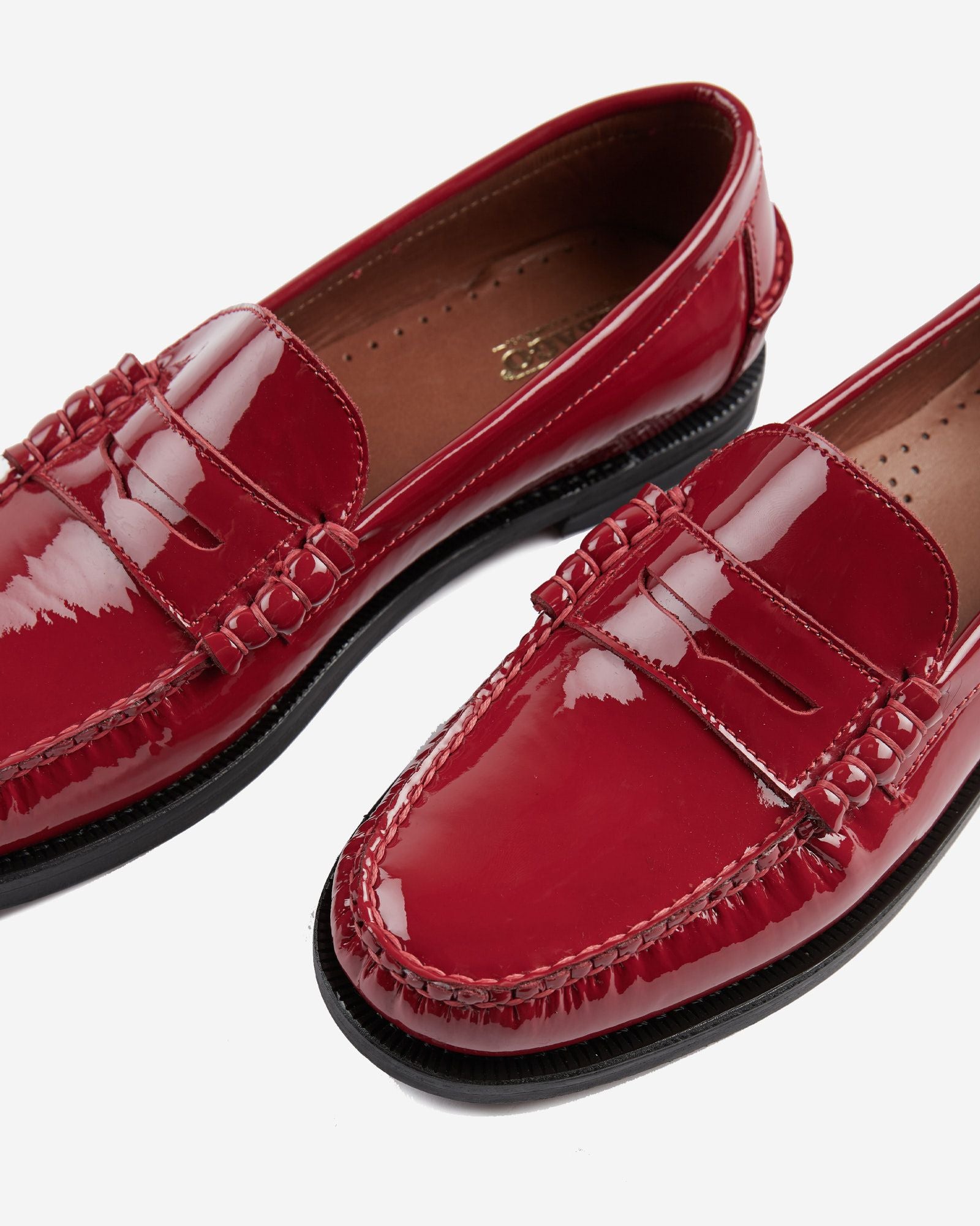 Sebago - Slowear - Classic Dan patent leather moccasins - medium red Sebago - Slowear - Classic Dan patent leather moccasins - medium red