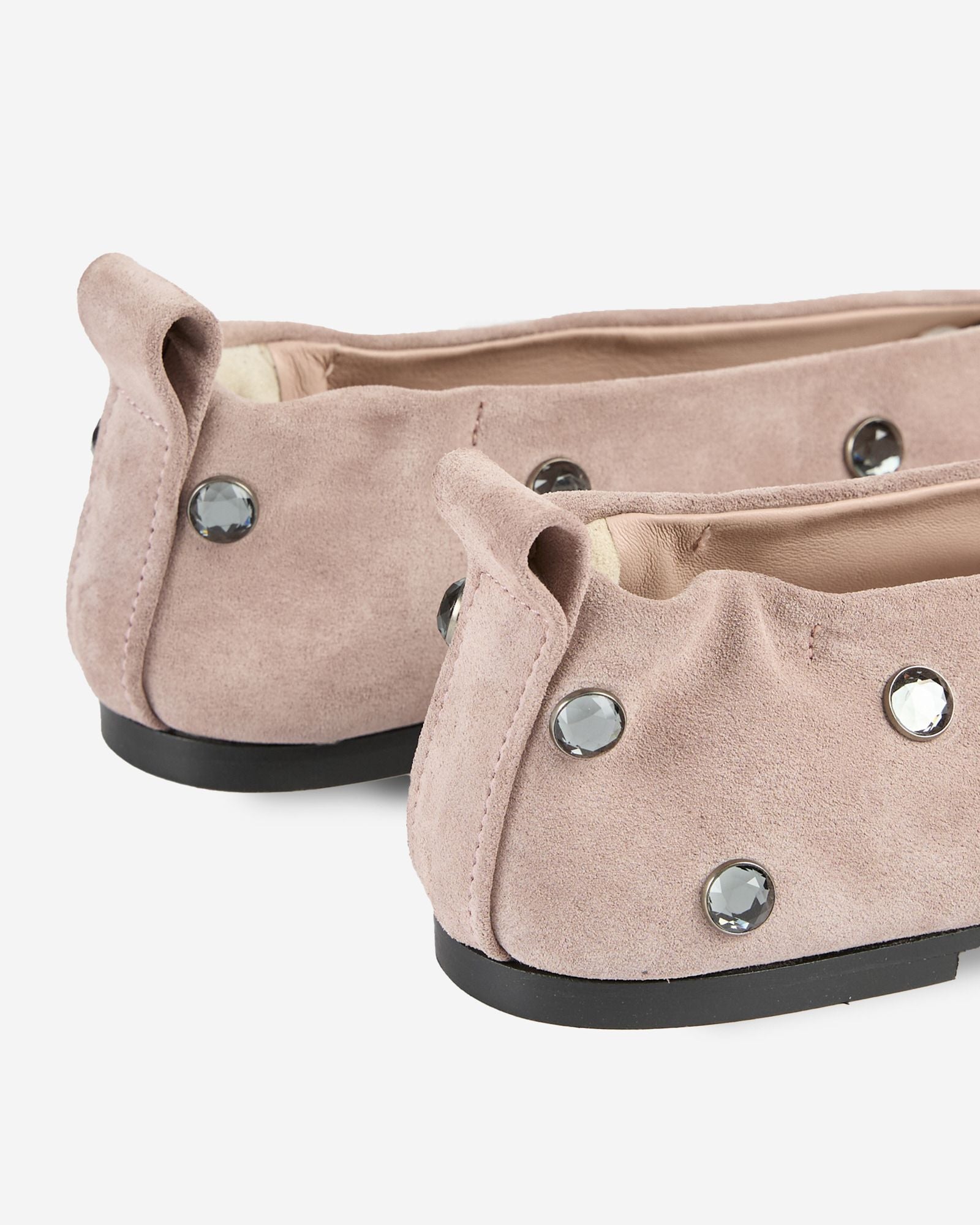 Suede ballet pumps