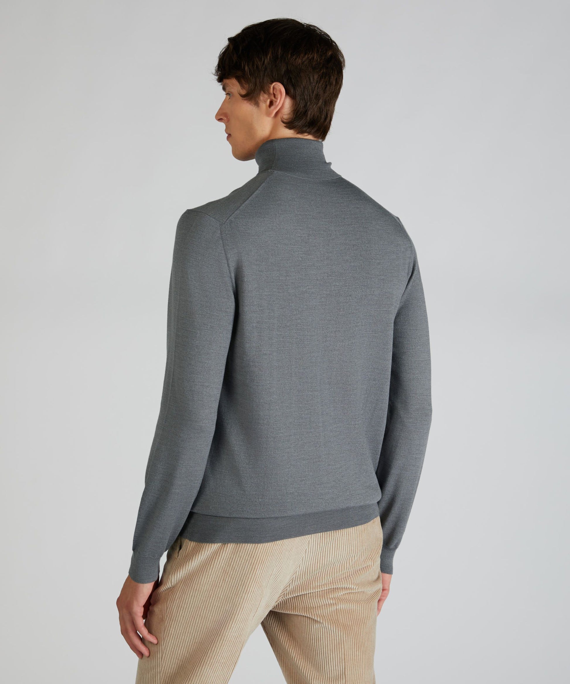 Zanone - Slim-fit Flexwool Turtleneck Sweater - grey – Slowear