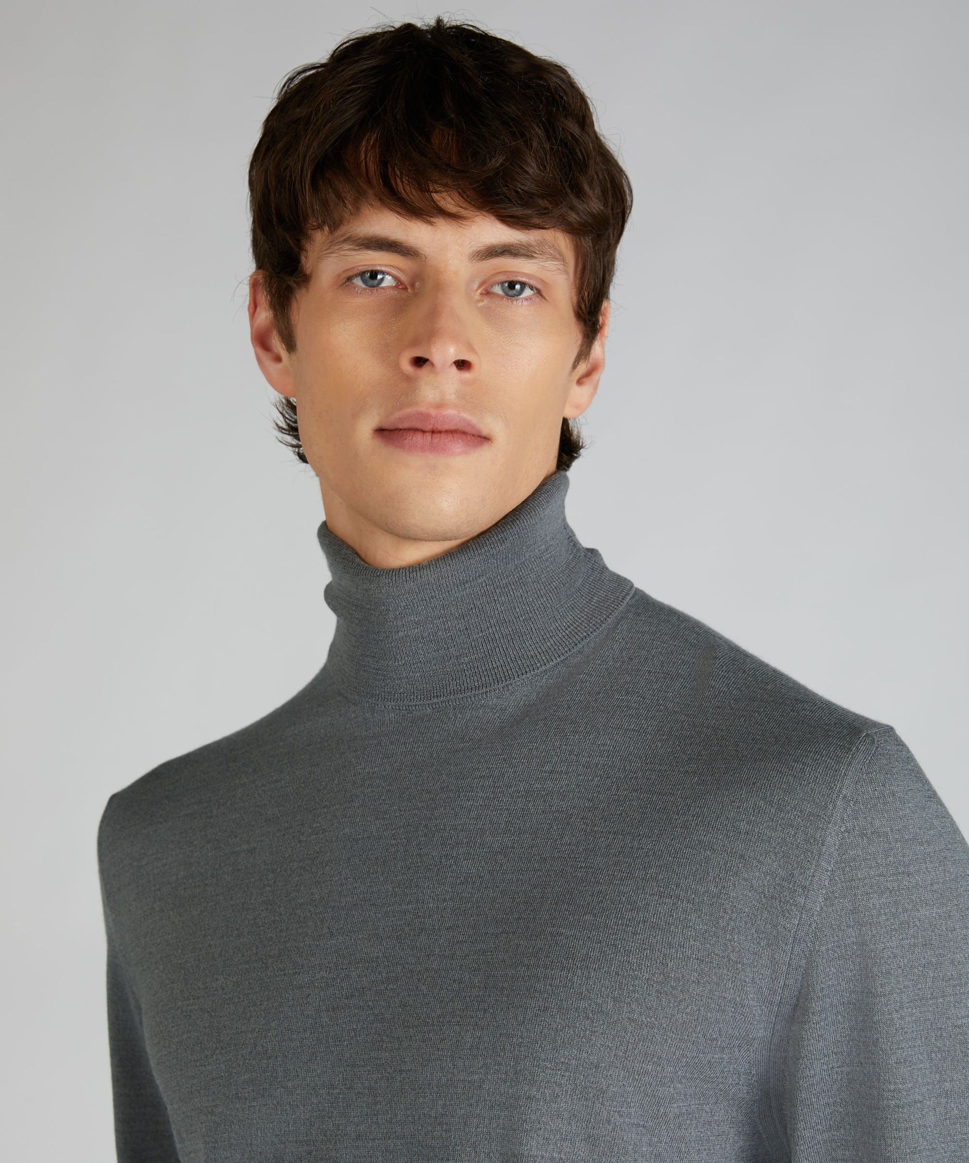 Zanone - Slim-fit Flexwool Turtleneck Sweater - grey – Slowear