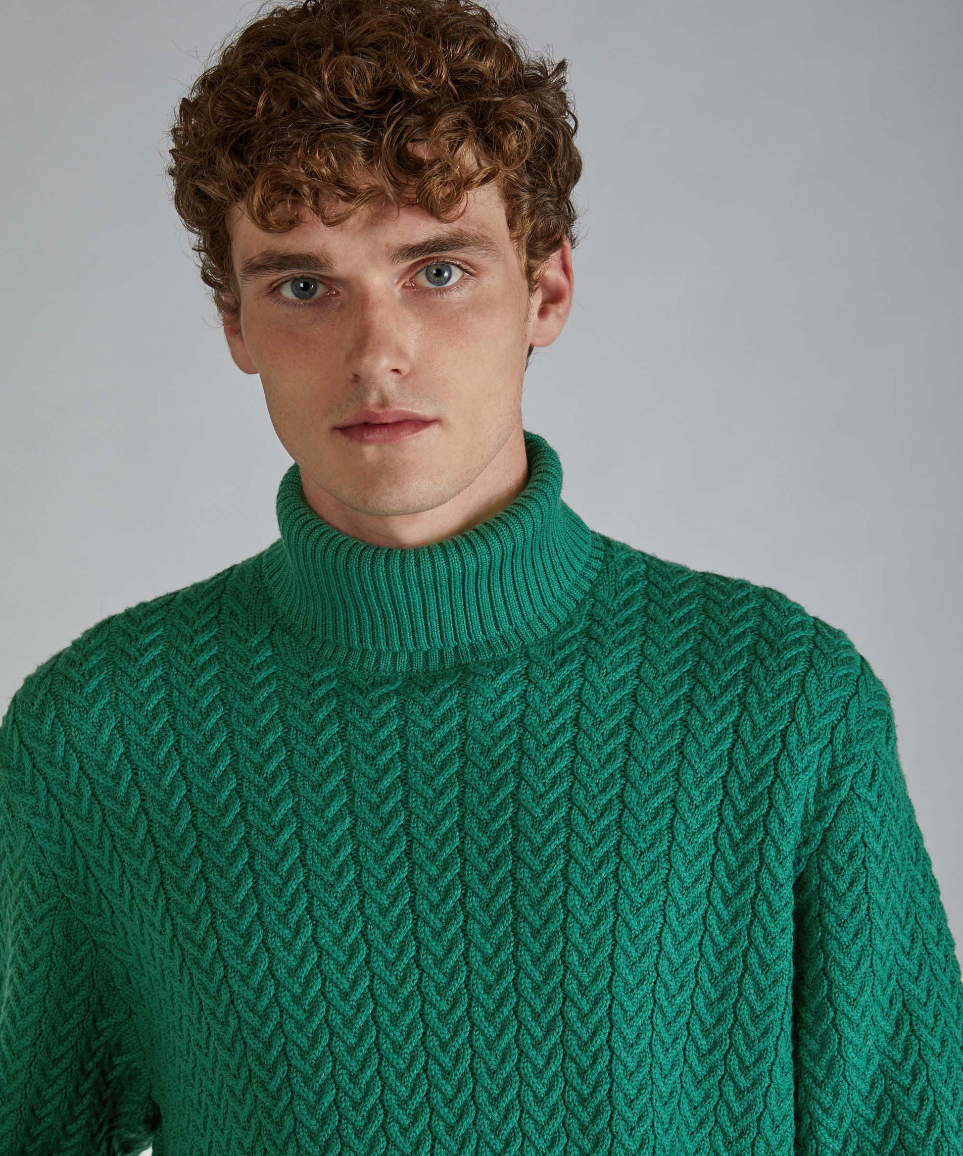 Zanone - Slim-fit merino wool turtleneck sweater - pine green 