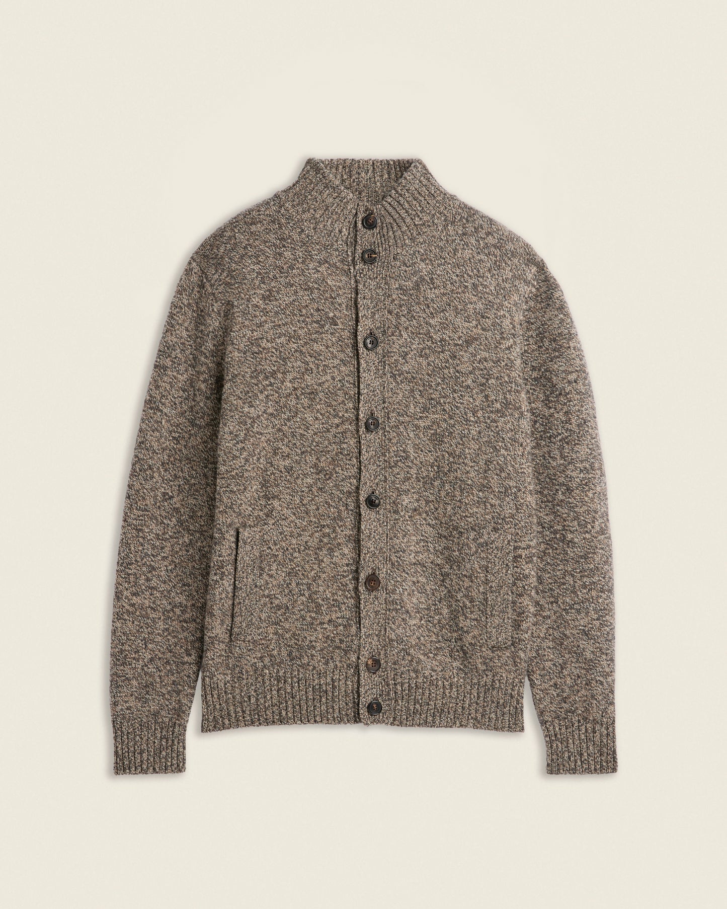 Slim fit Geelong wool bomber cardigan