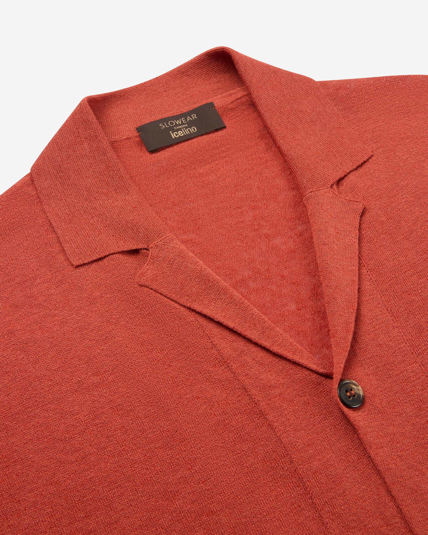 Regular fit linen and cotton shirt