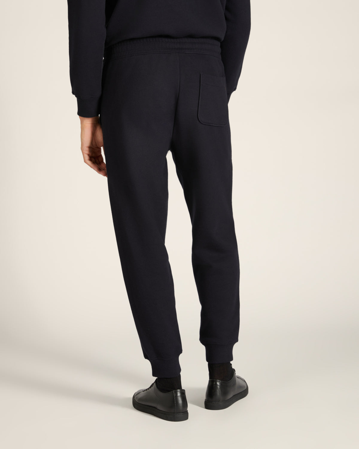 Pantalone jogger regular fit in cotone e cashmere