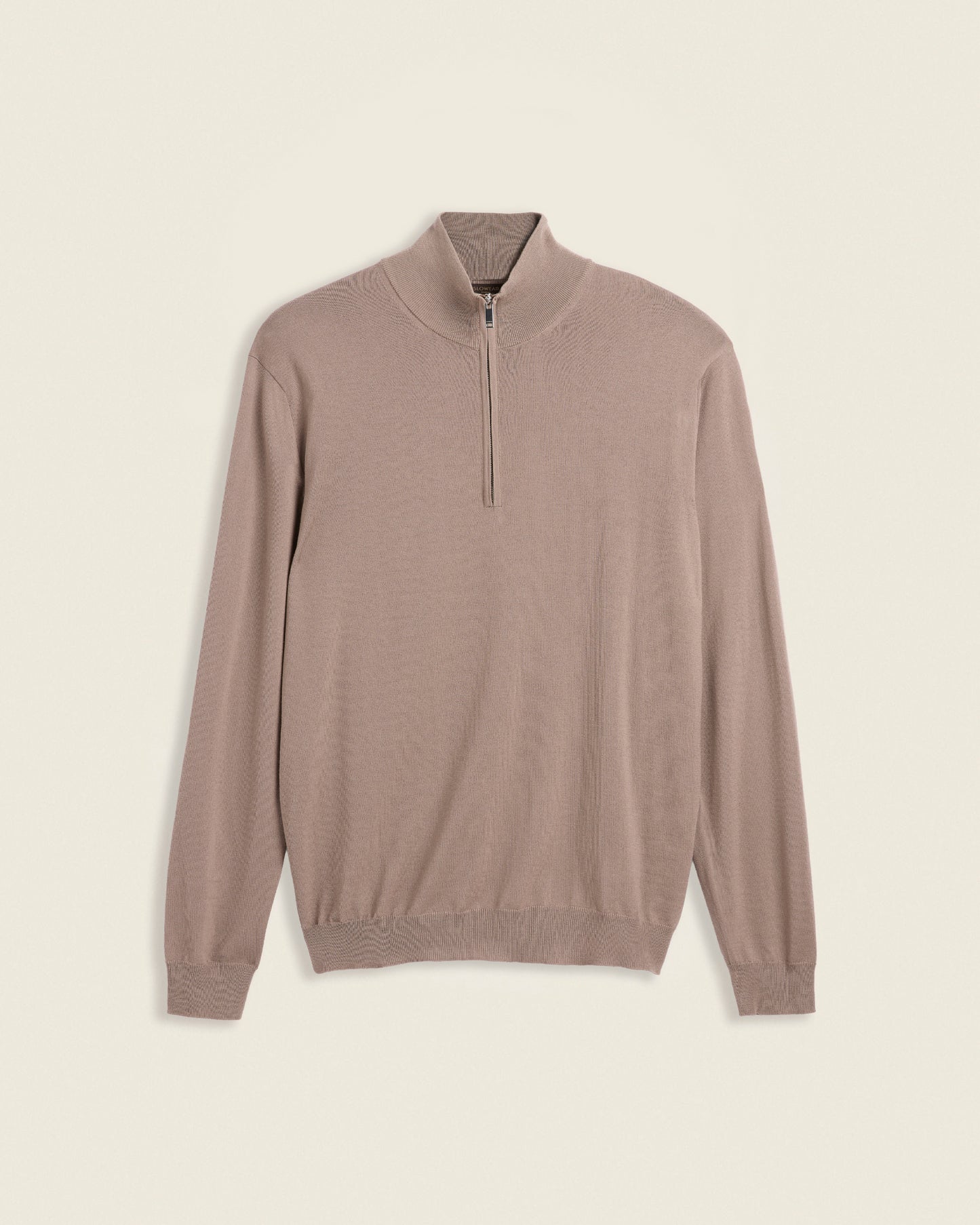Flexwool-Pullover mit Reißverschluss und Stehkragen