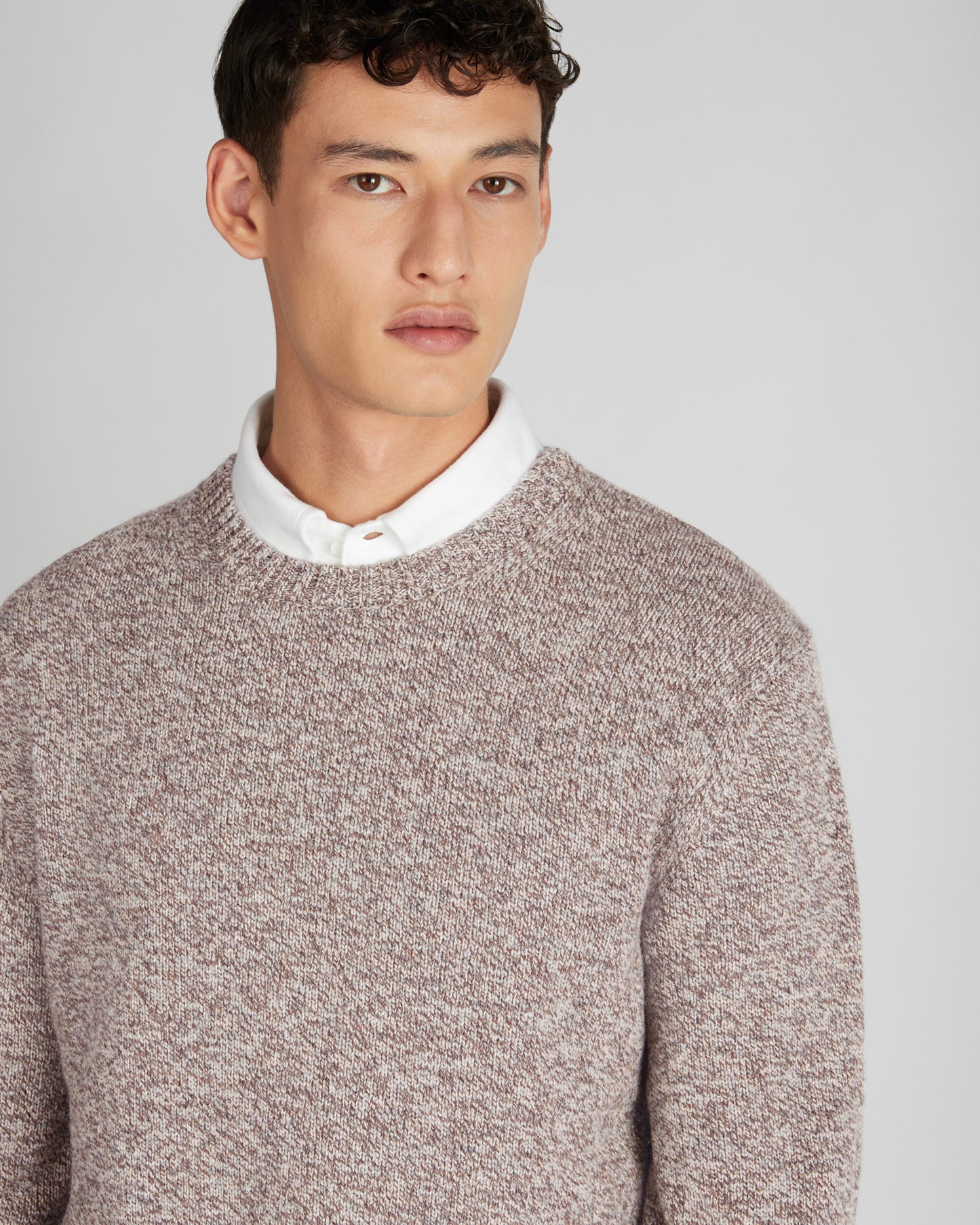 ジーロンウール・スリムフィットクルーネック