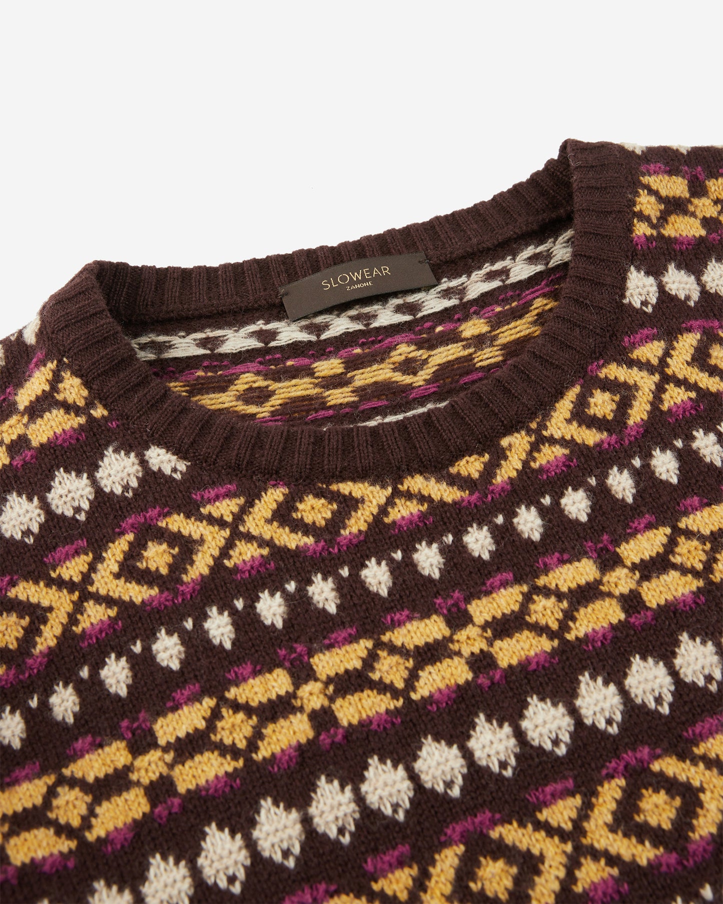 ジーロンウール・スリムフィットクルーネック