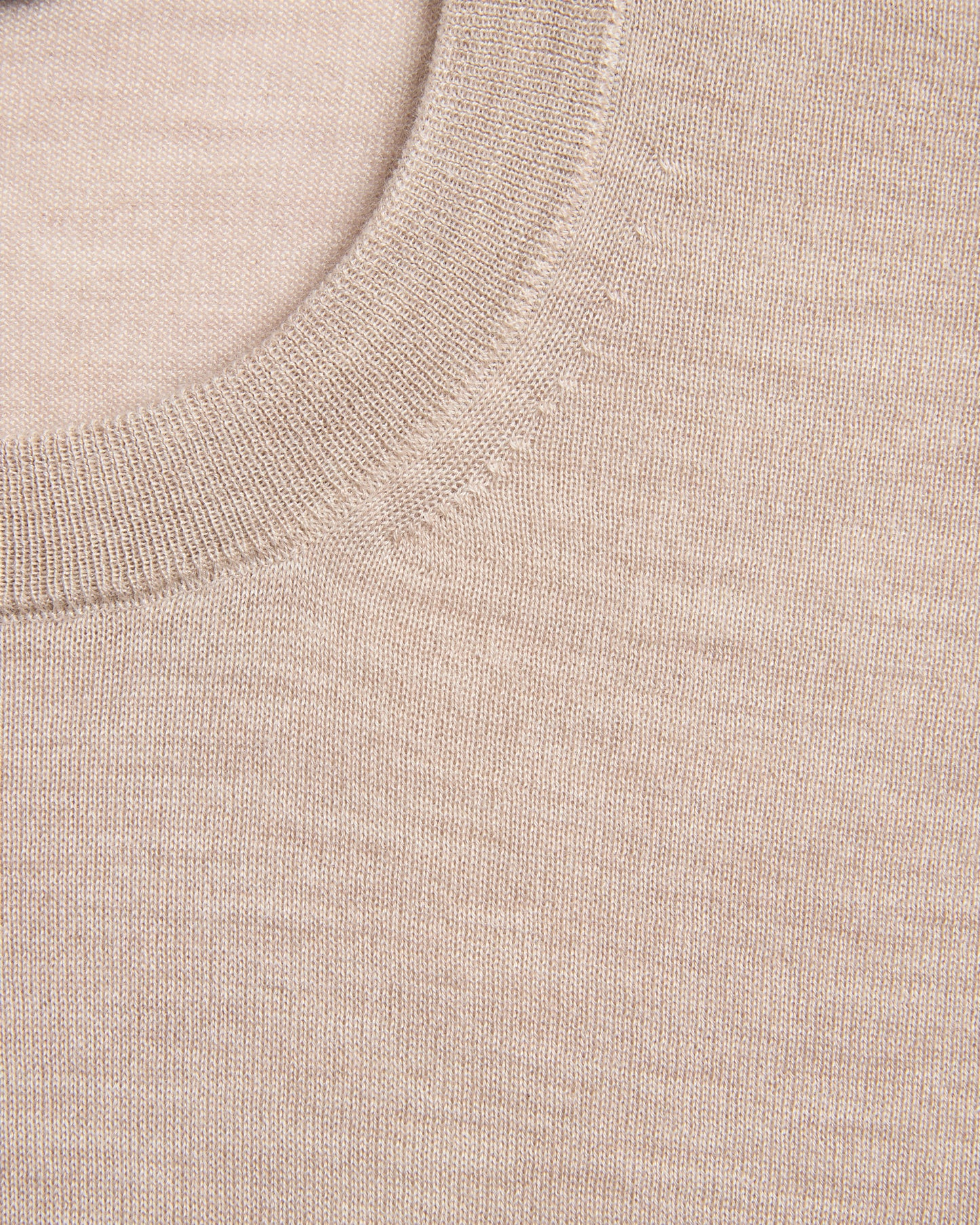 Girocollo slim fit in cashmere e seta
