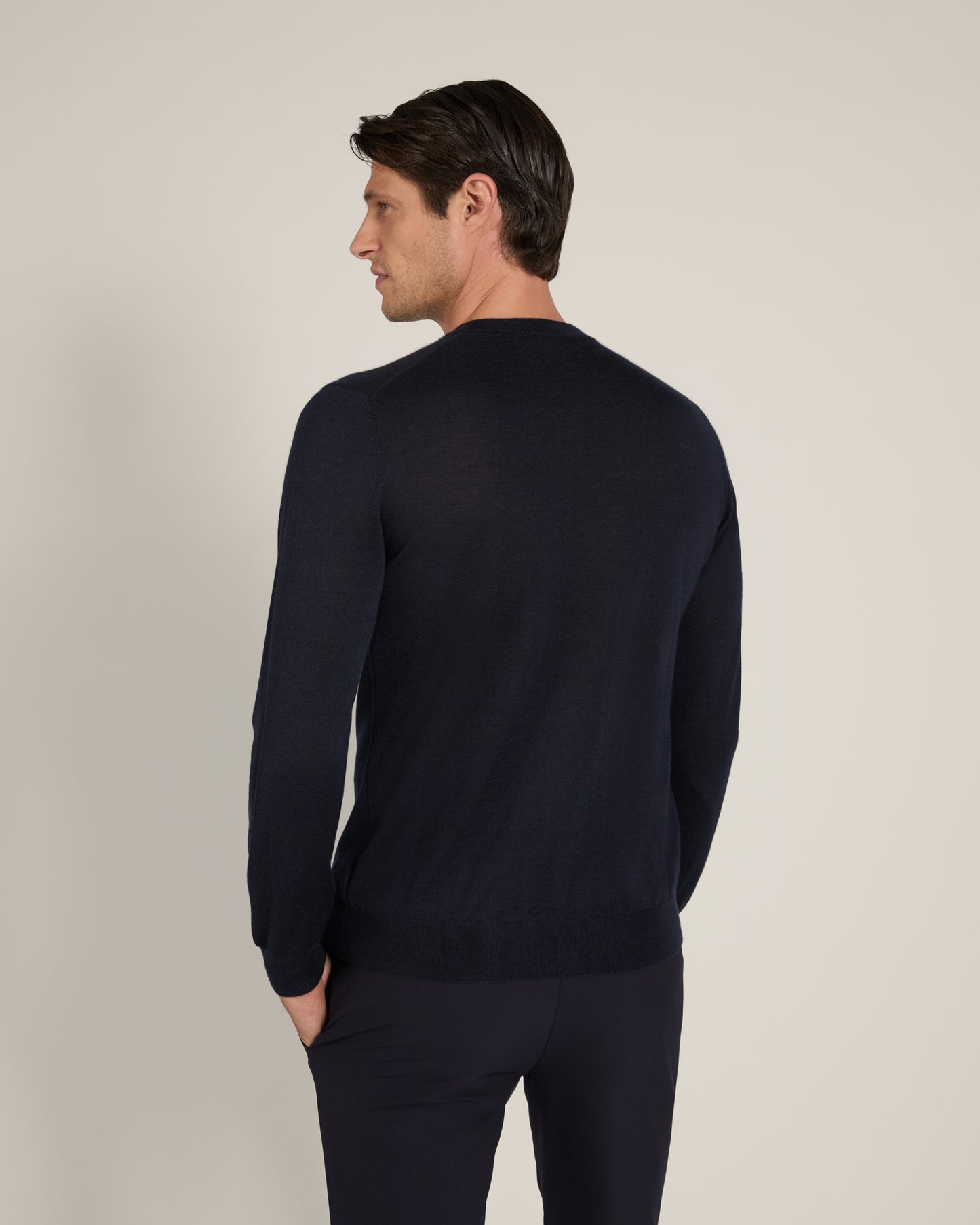 Cashmere and silk crewneck sweater