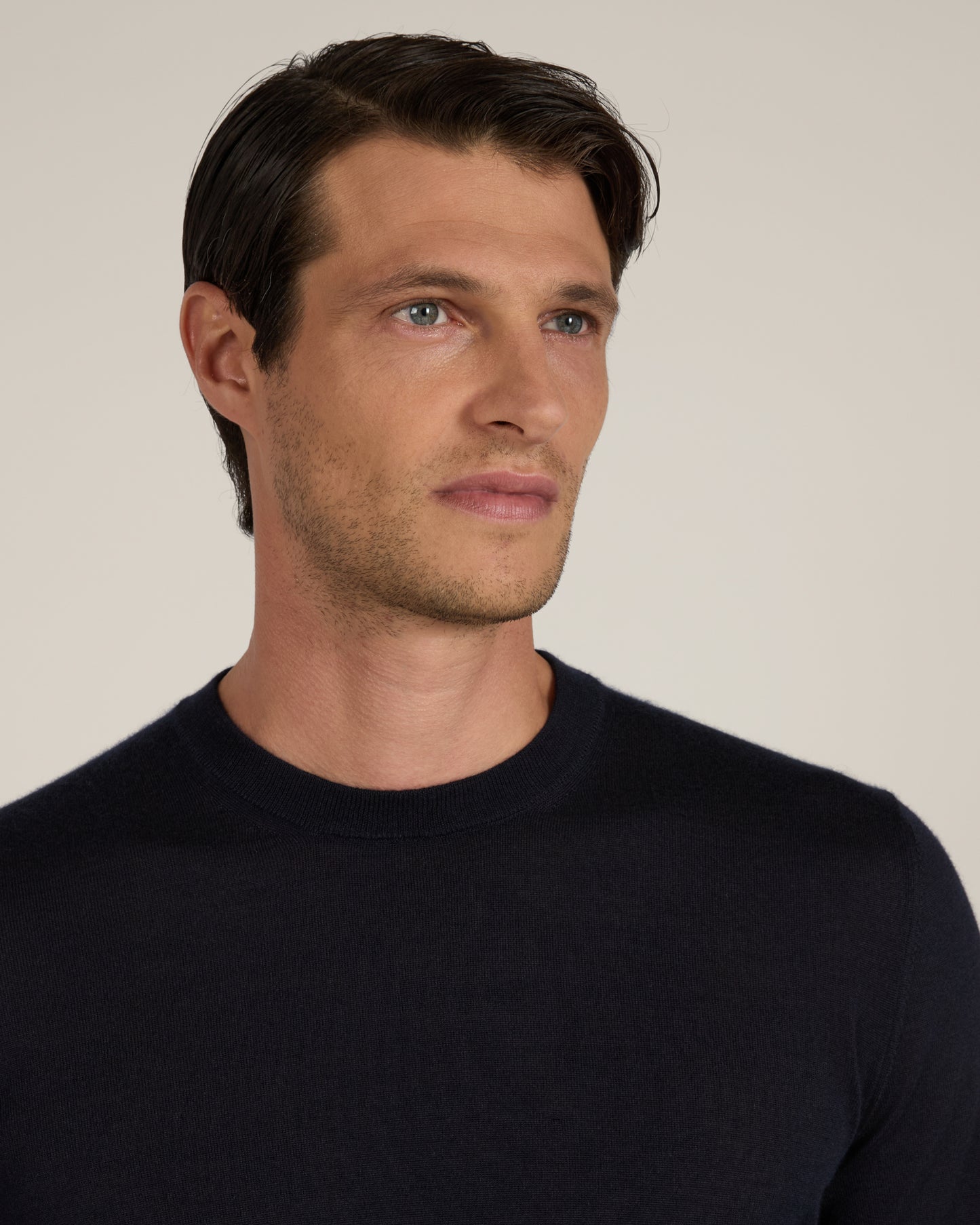 Cashmere and silk crewneck sweater