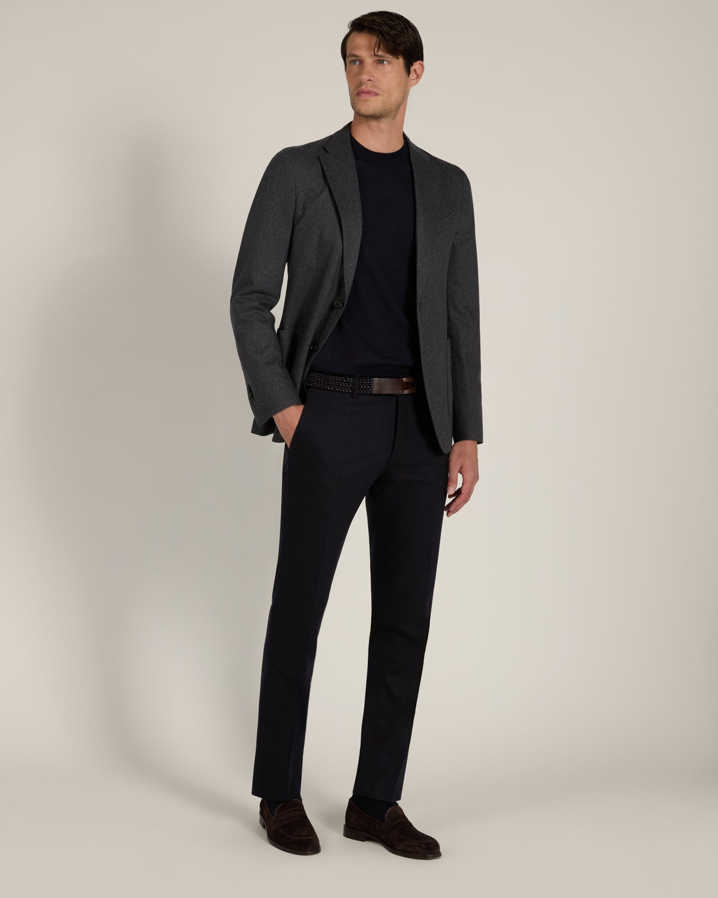Cashmere and silk crewneck sweater
