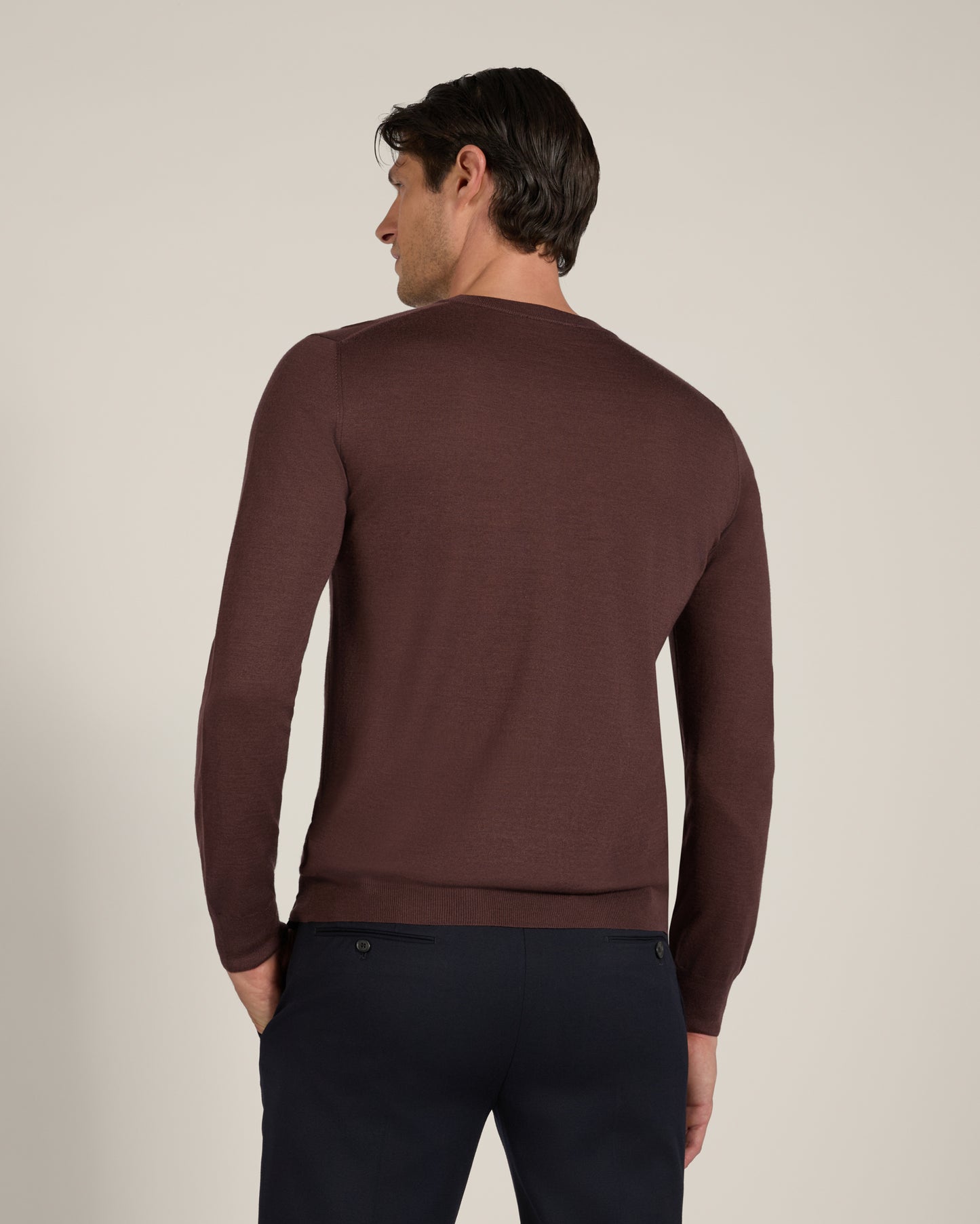 Cashmere and silk slim fit crewneck sweater