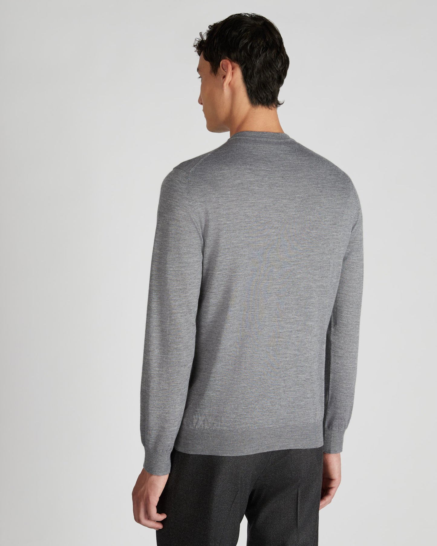 Girocollo slim fit in cashmere e seta