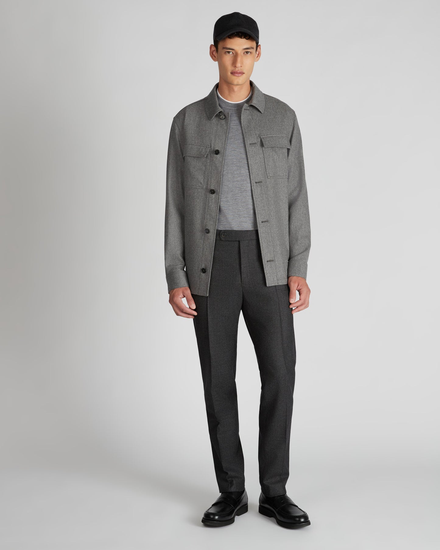 Girocollo slim fit in cashmere e seta