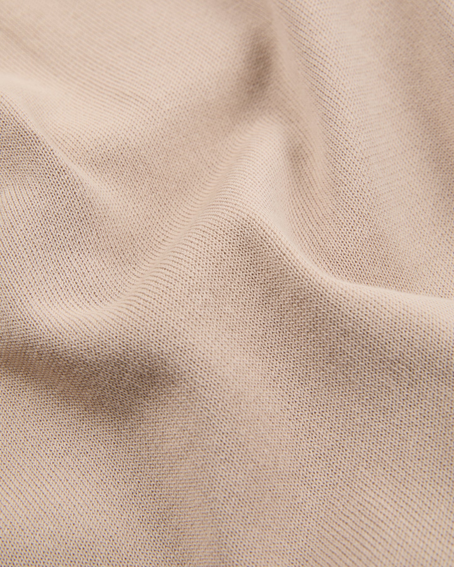 Slim fit cotton crepe crew-neck jumper