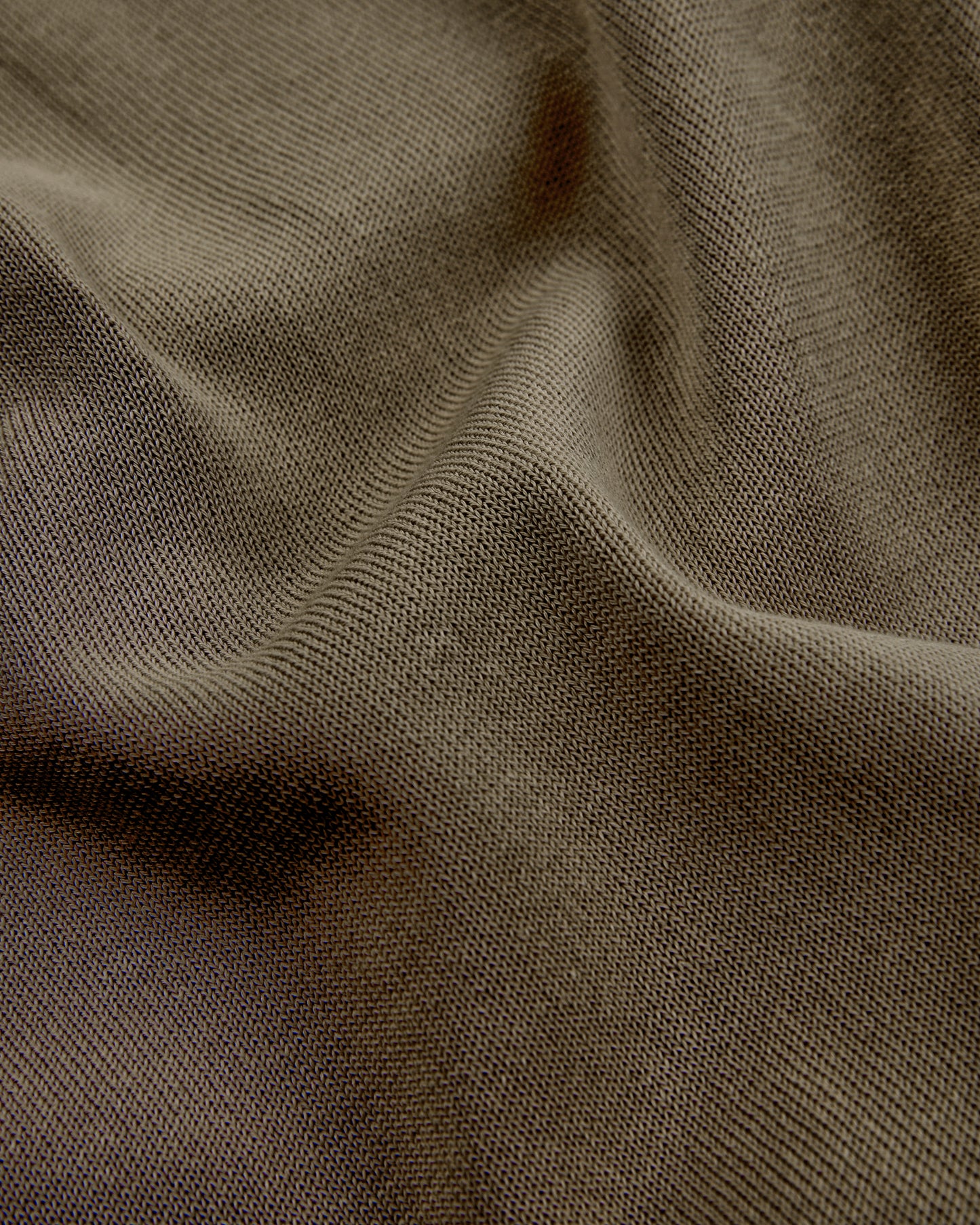 Slim fit cotton crepe crew-neck jumper