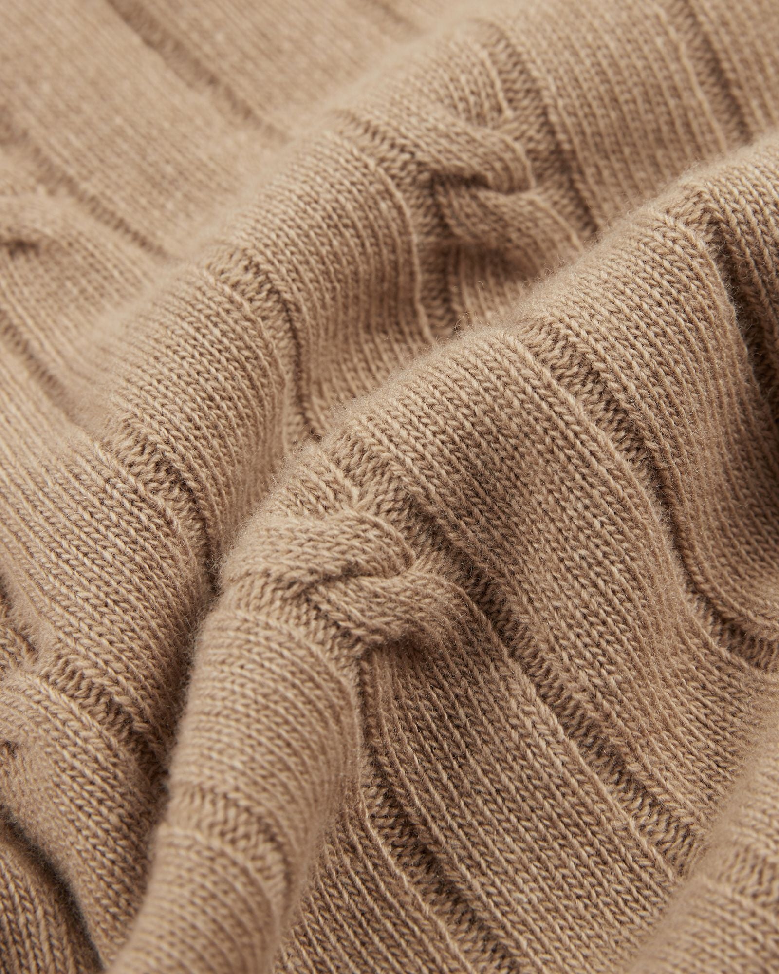 Zanone - Slim fit wool and cashmere crew neck sweater - hazelnut