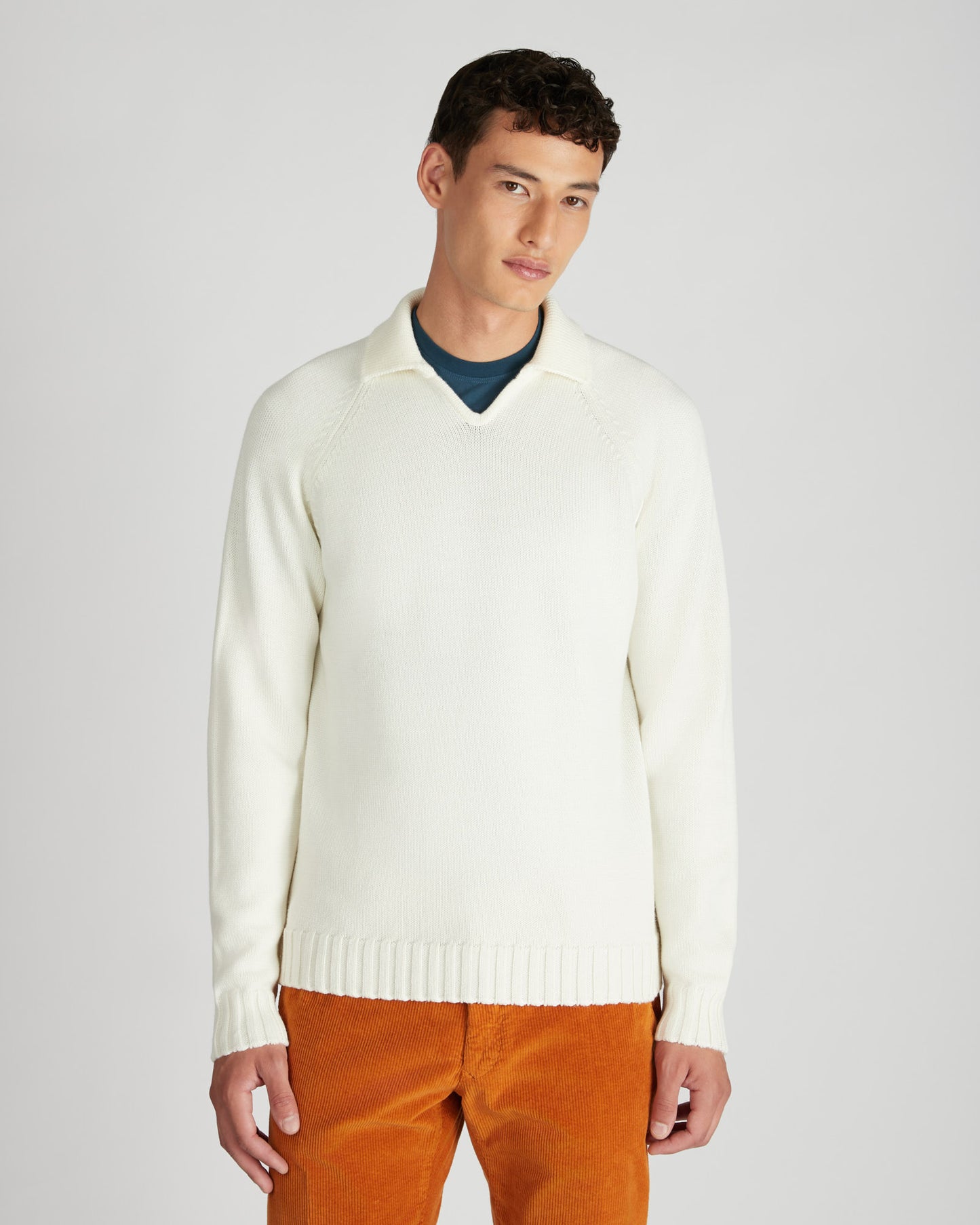 ウール・スリムフィットポロ