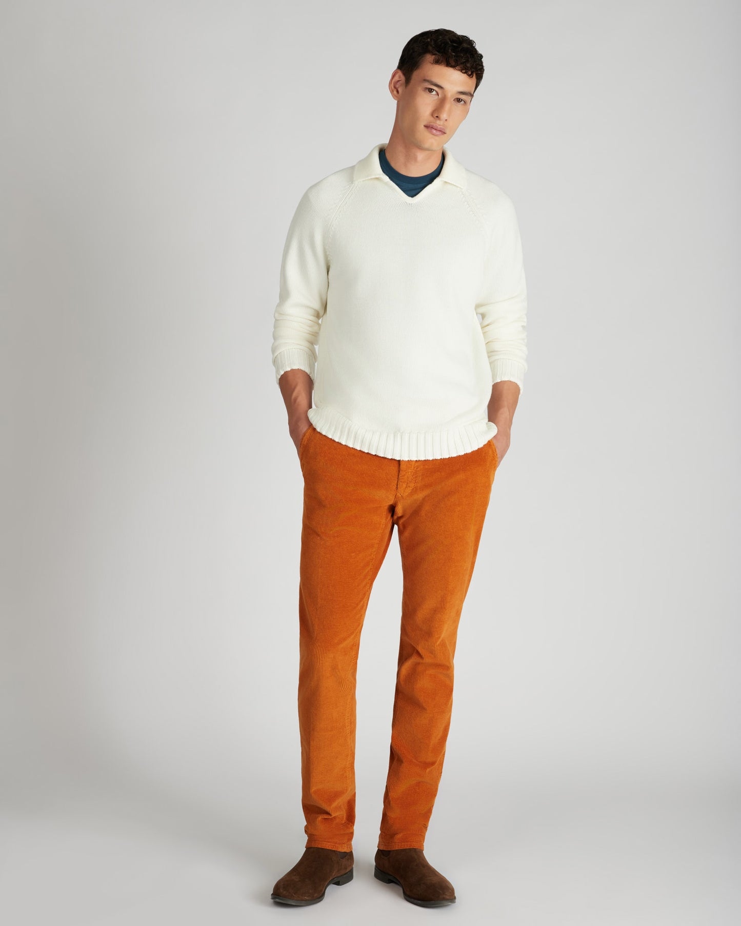 ウール・スリムフィットポロ