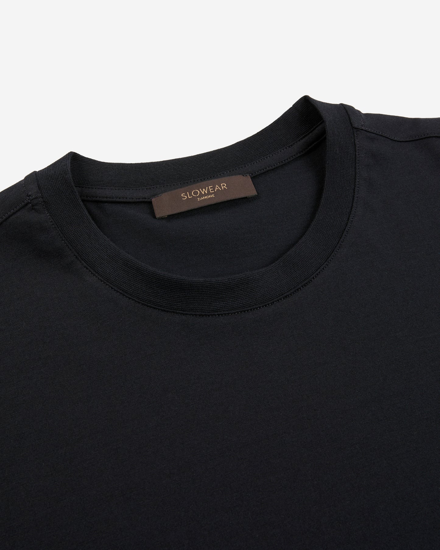 Slim fit cotton and silk jersey T-shirt