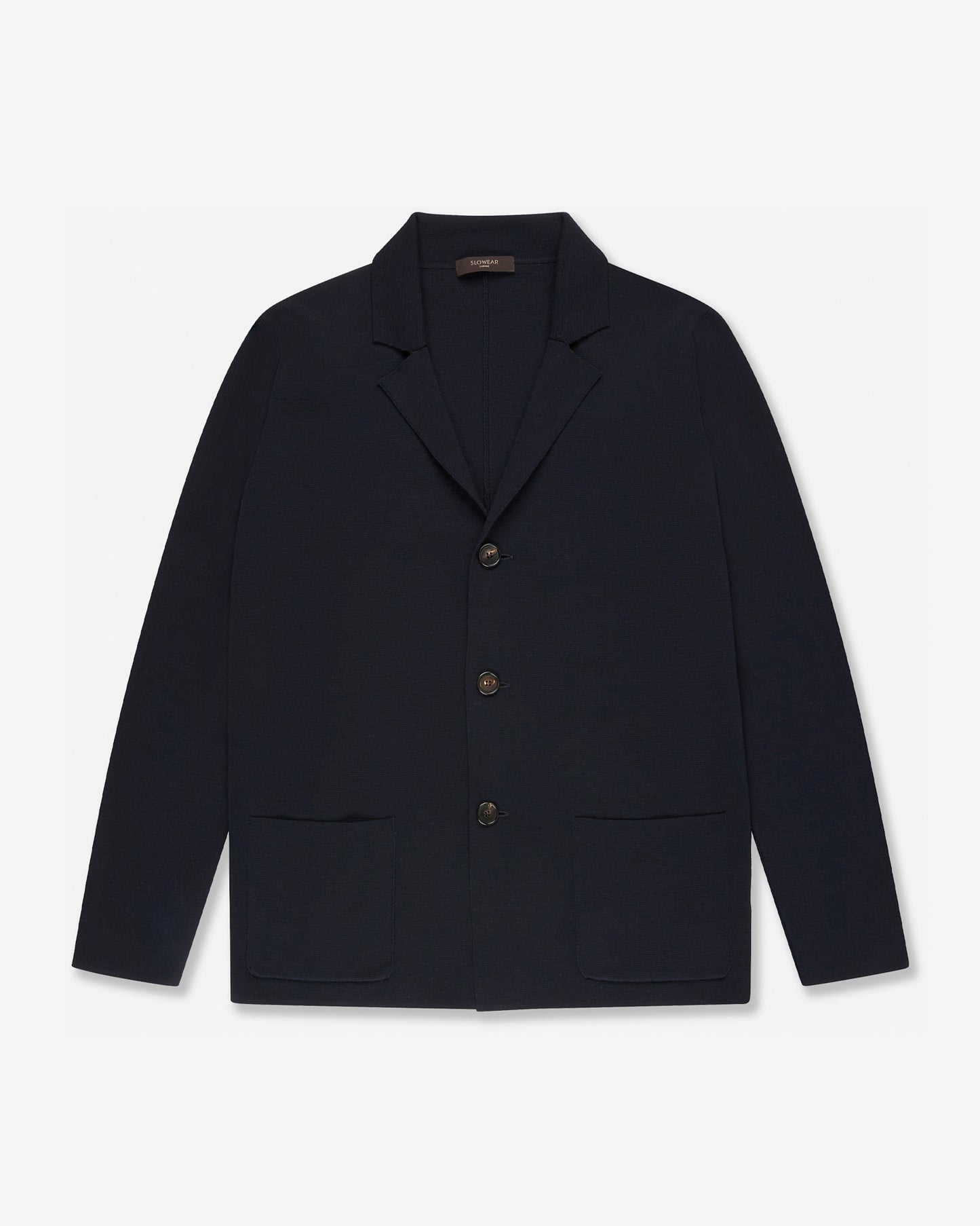 Slim fit cotton crepe jacket