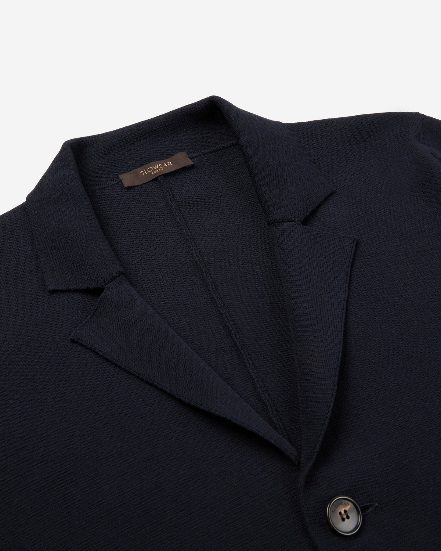 Slim fit cotton crepe jacket