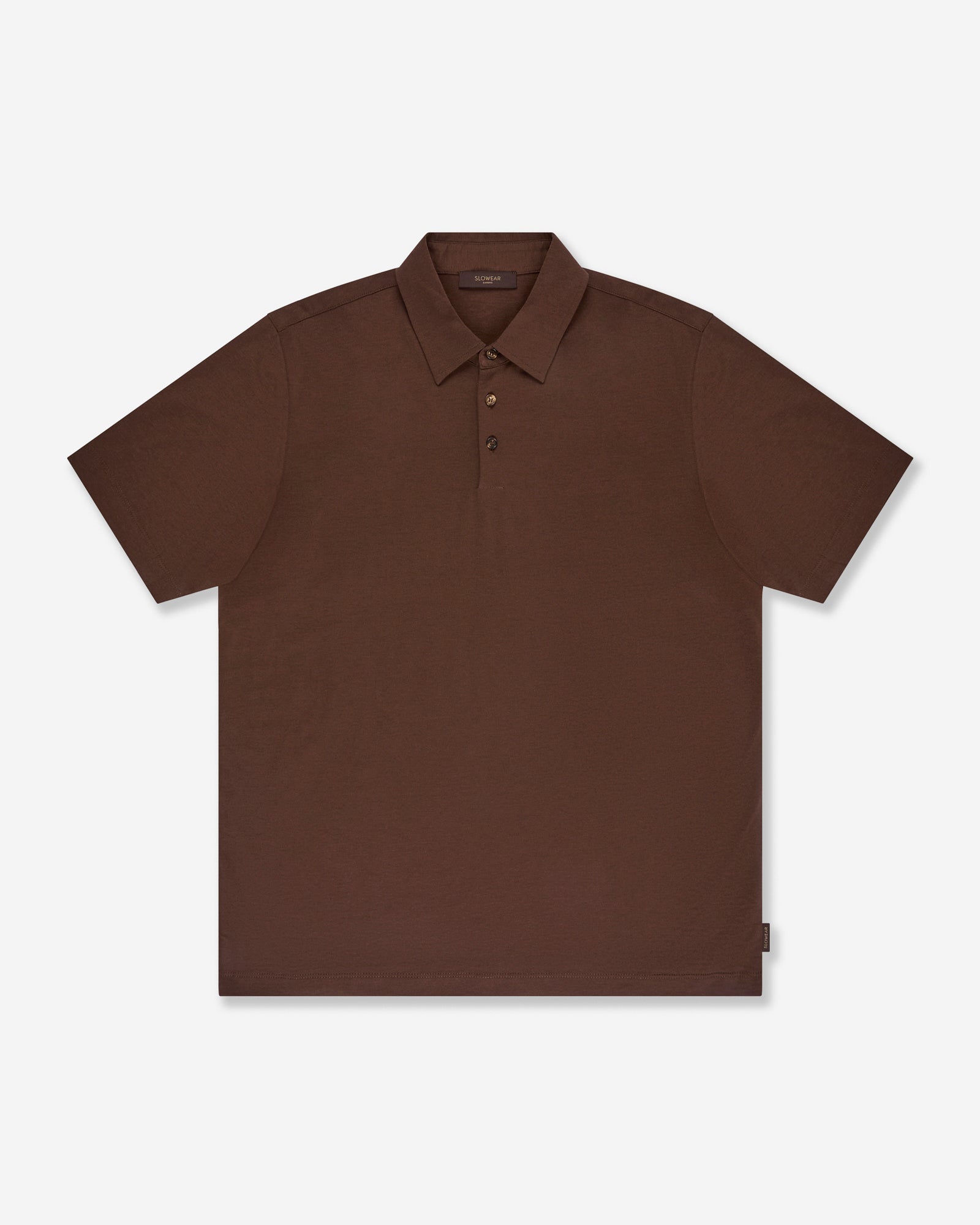 Zanone - Slim fit cotton and silk jersey polo shirt - chocolate