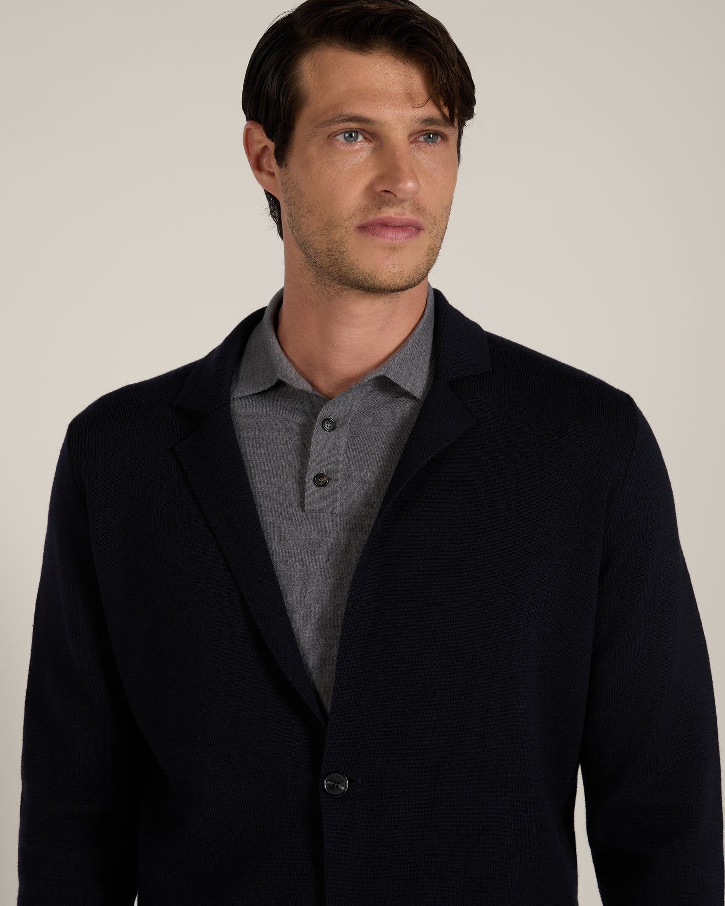 Blazer droit en laine