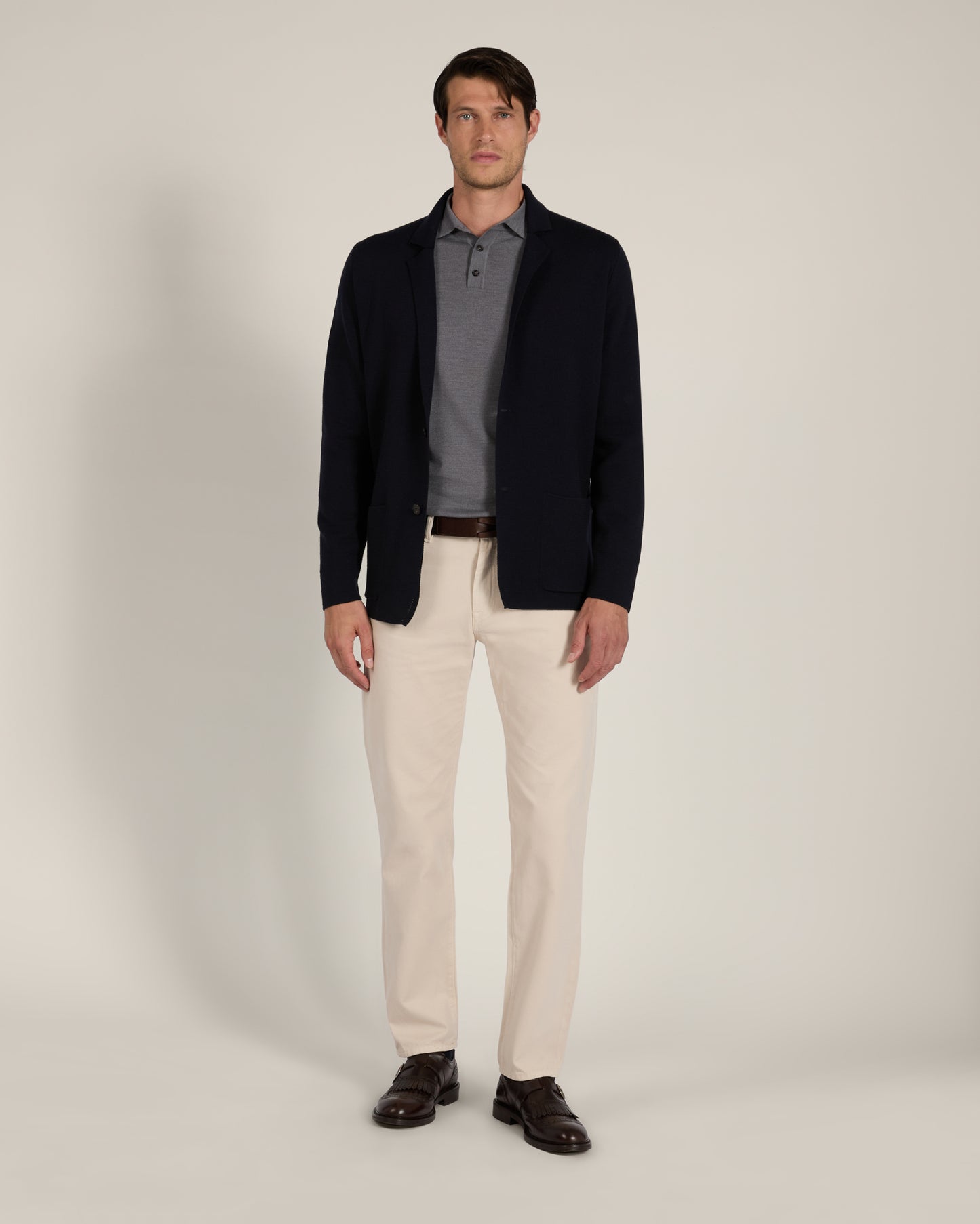 Blazer droit en laine