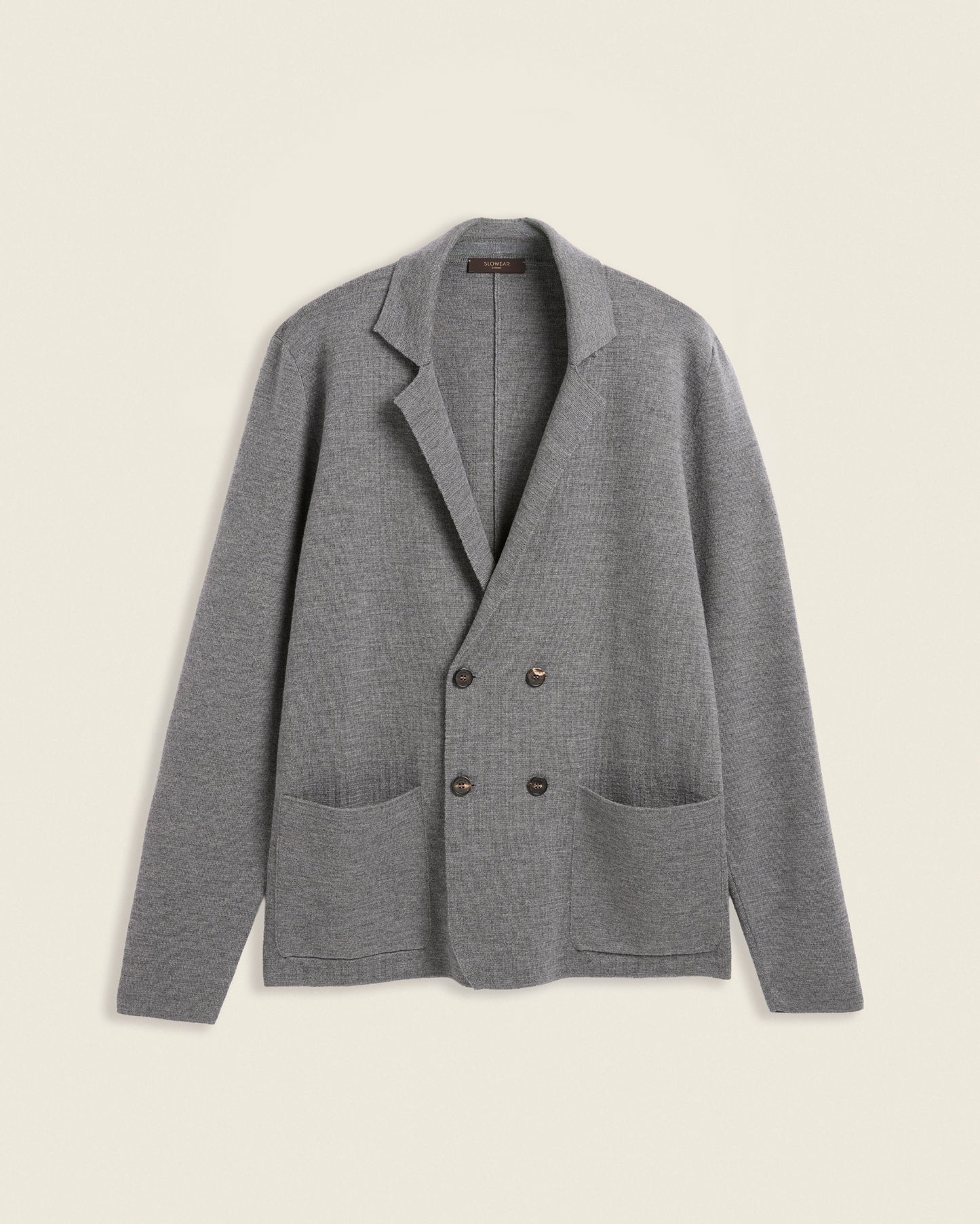 Zweireihiger Wollblazer