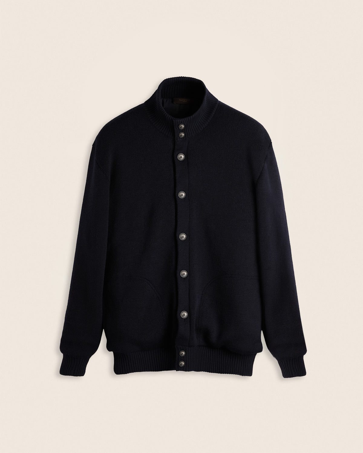 Woll-Chioto-Cardigan mit Wattierung