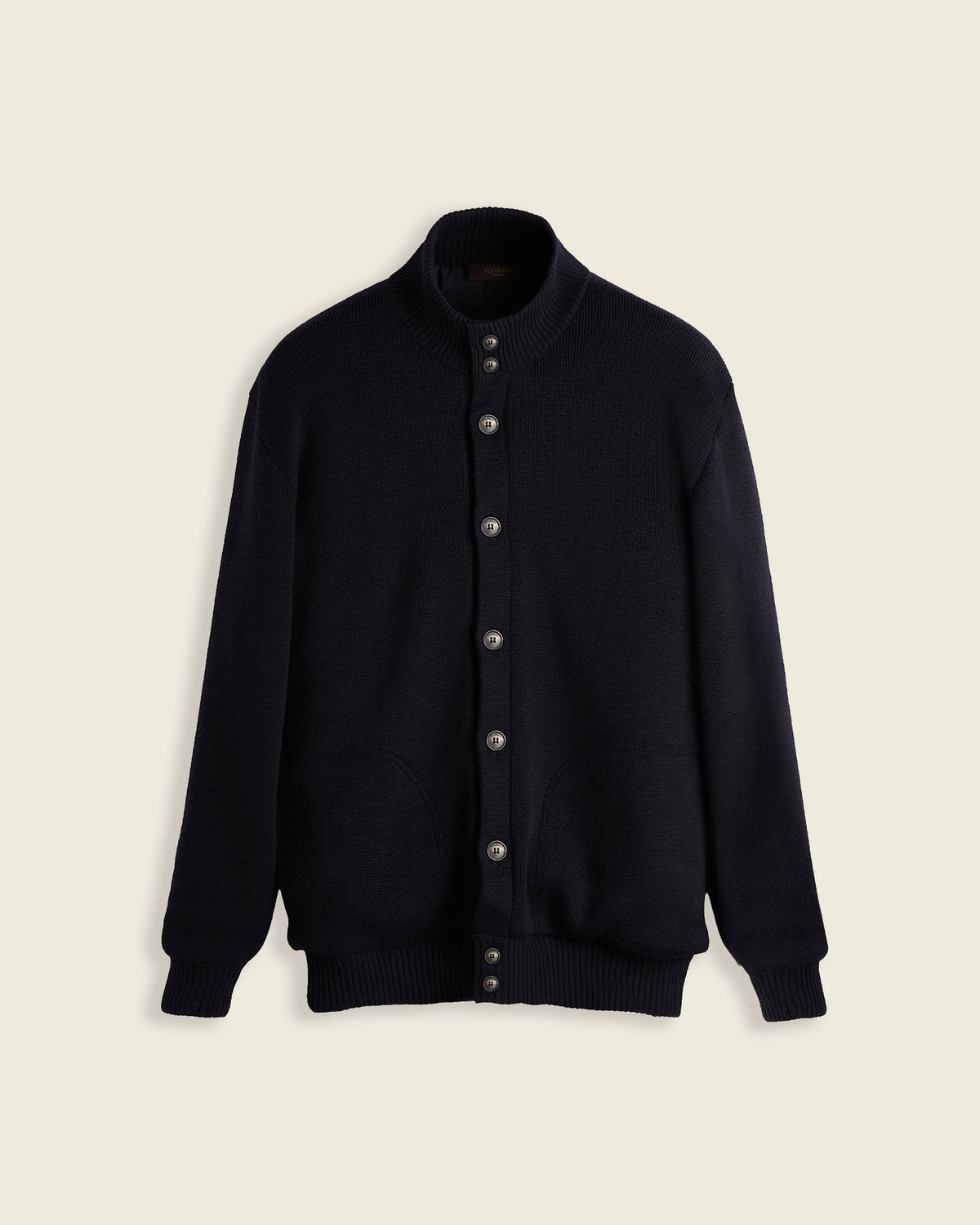 Woll-Chioto-Cardigan mit Wattierung