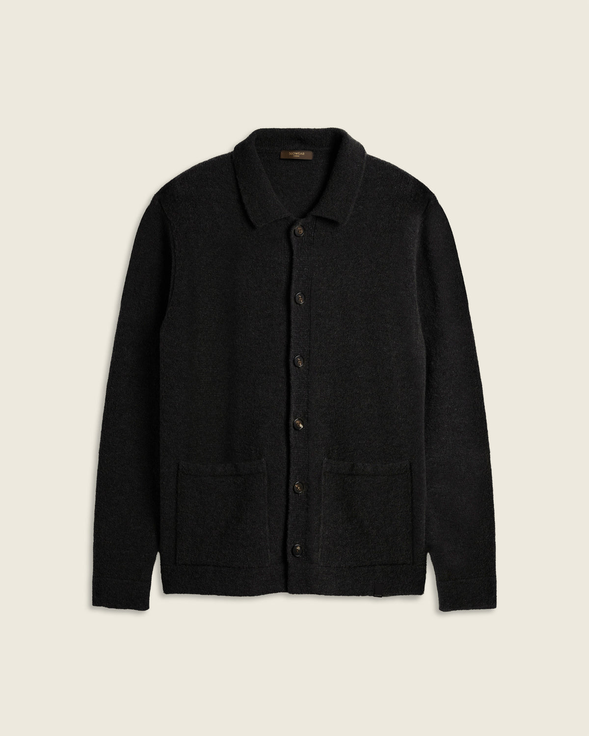 Bouclé-Overshirt aus Geelong-Wolle