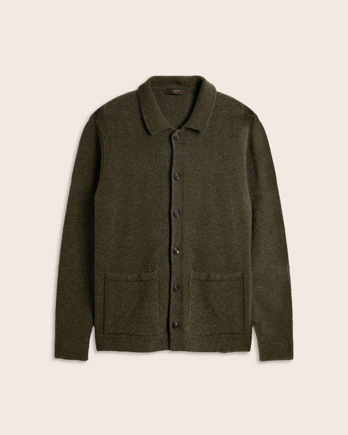 Bouclé-Overshirt aus Geelong-Wolle