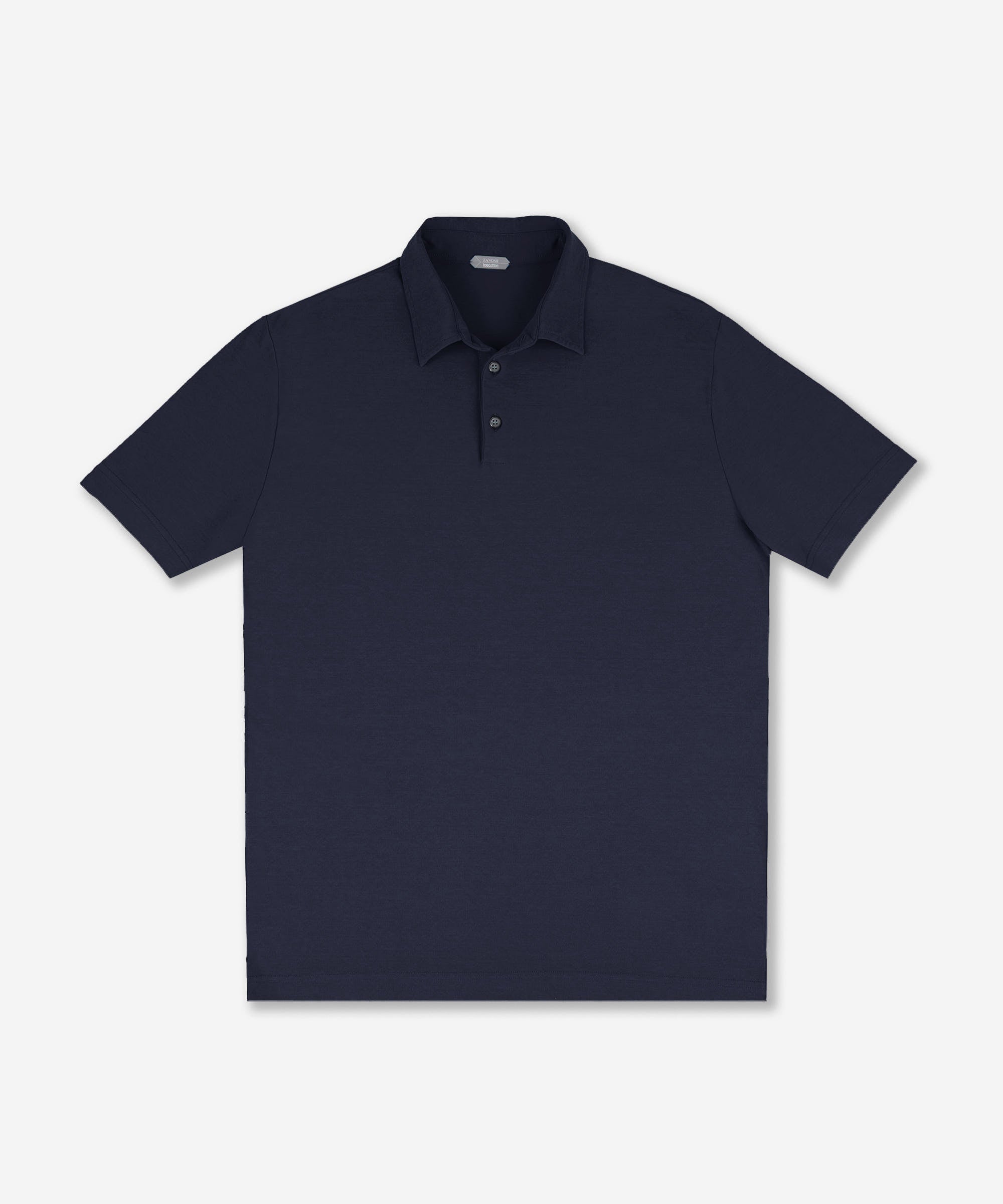 Zanone - Slim-fit organic IceCotton polo shirt - blue copy