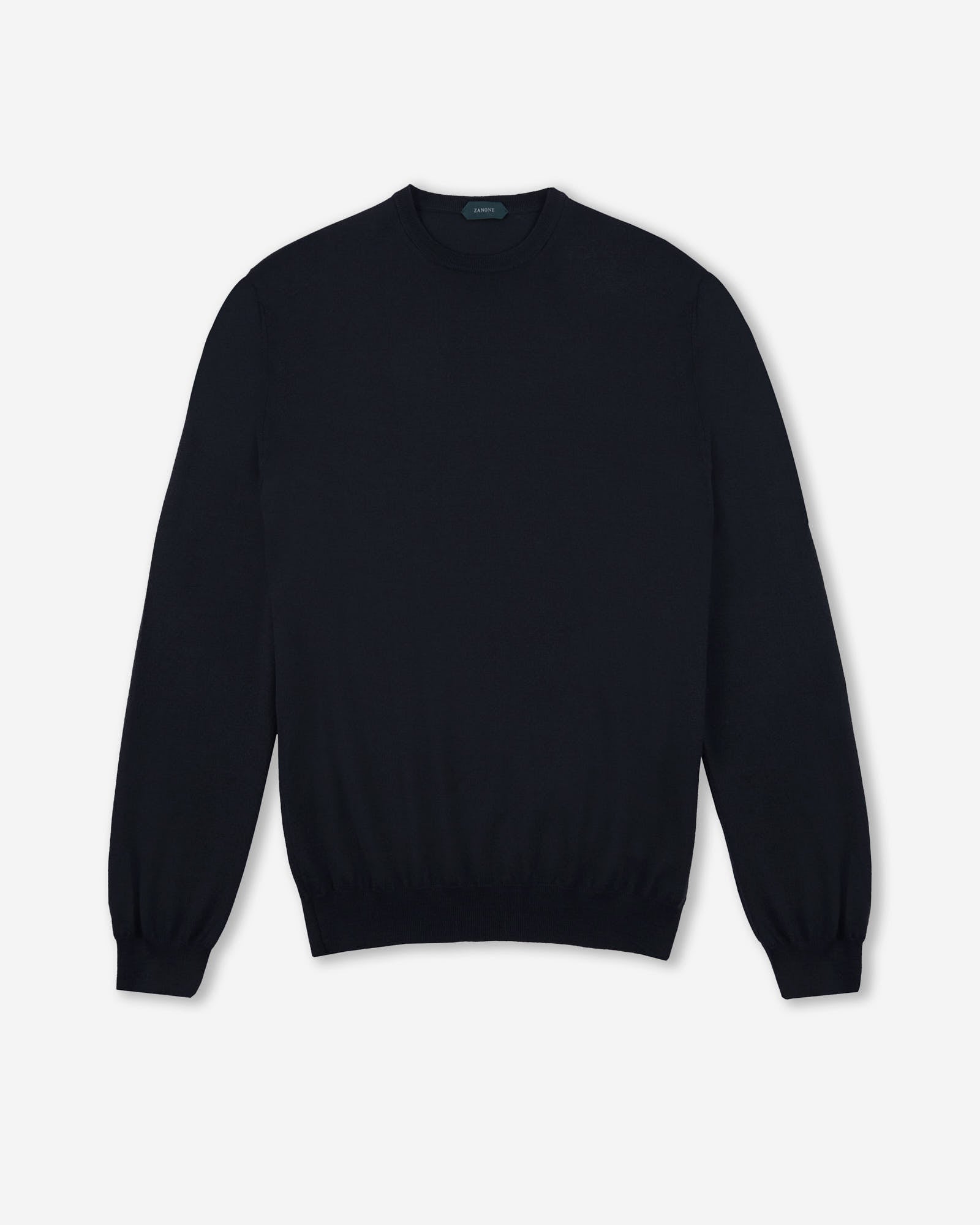 Zanone - Slim-fit crew-neck sweater in certified Flexwool - blue