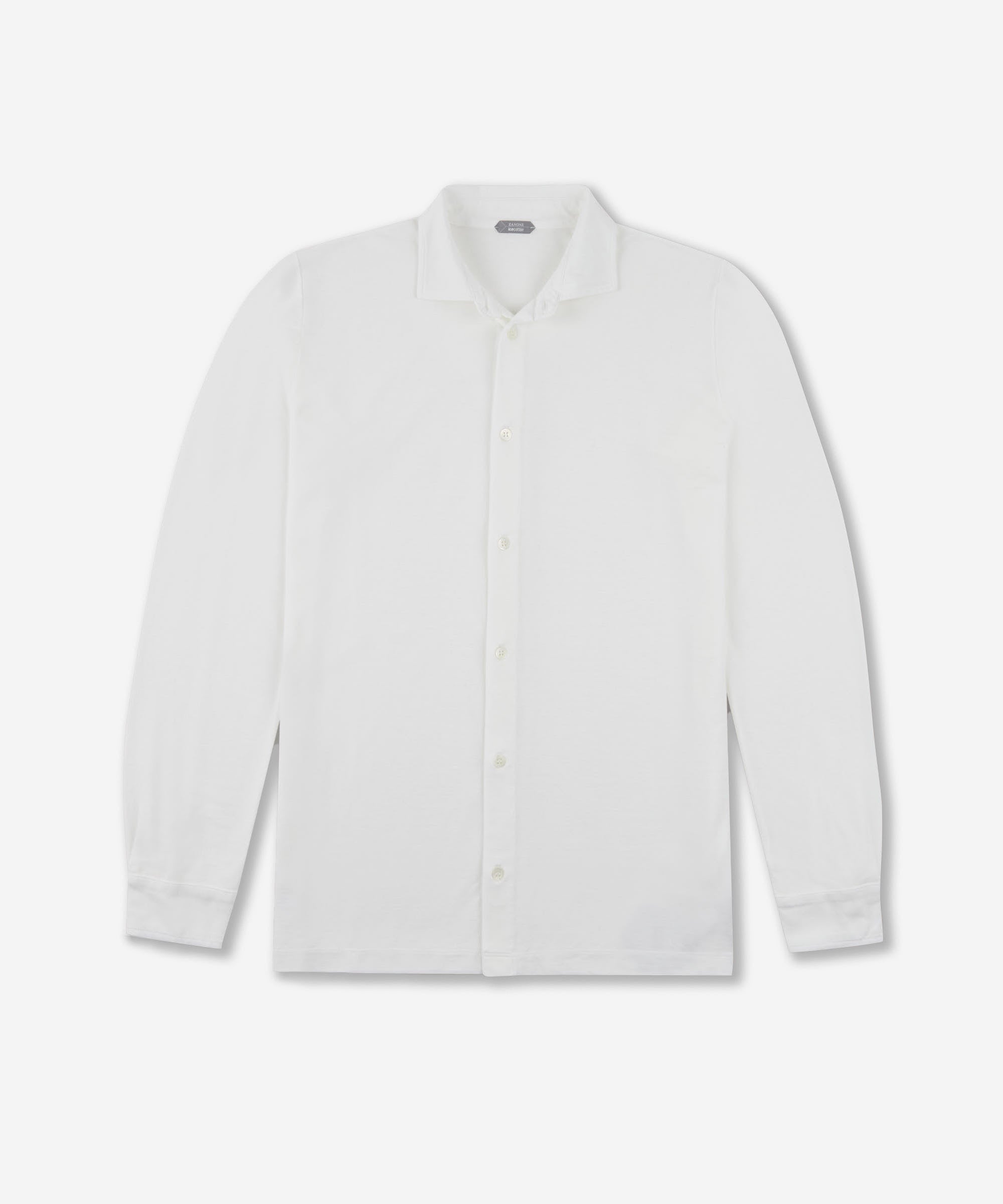 Zanone - Slim-fit organic IceCotton shirt - optical white