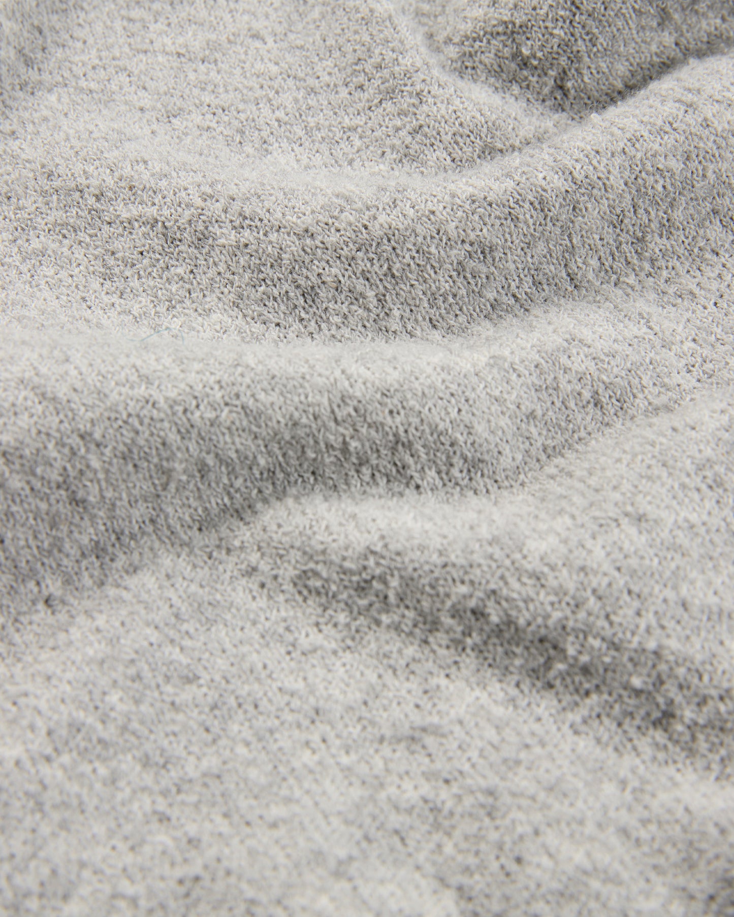 Slim fit cotton bouclé crew-neck jumper