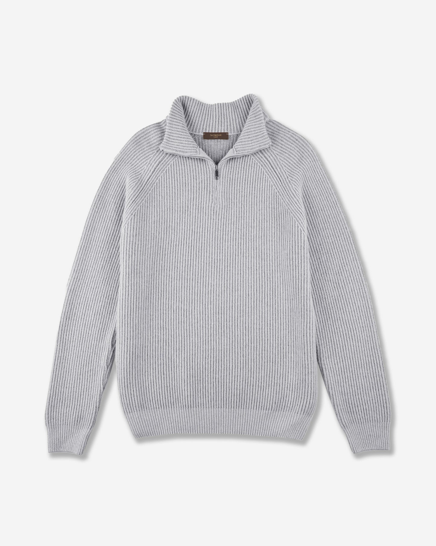 カシミア・スリムフィットハイネックニット