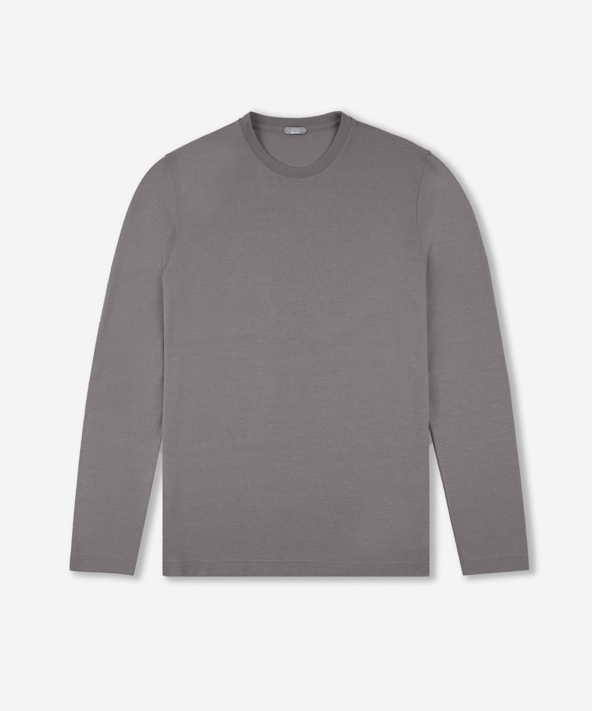 Zanone - Slim fit organic IceCotton T-shirt - asphalt