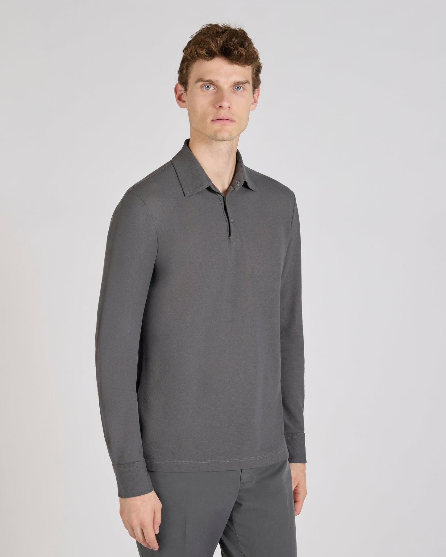 Slim-fit organic IceCotton polo shirt