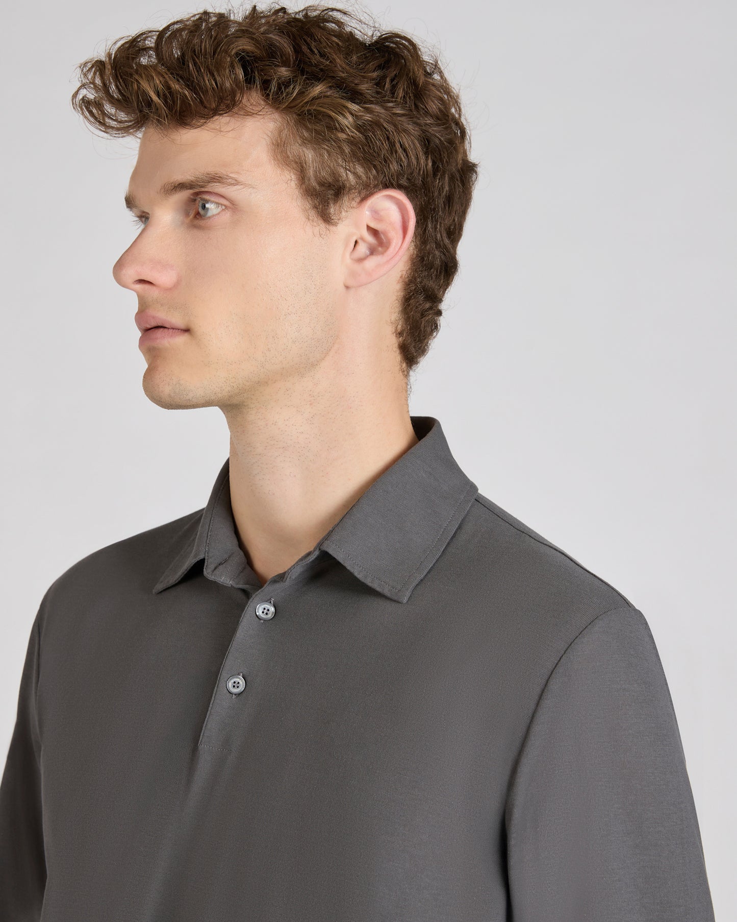 Slim-fit organic IceCotton polo shirt